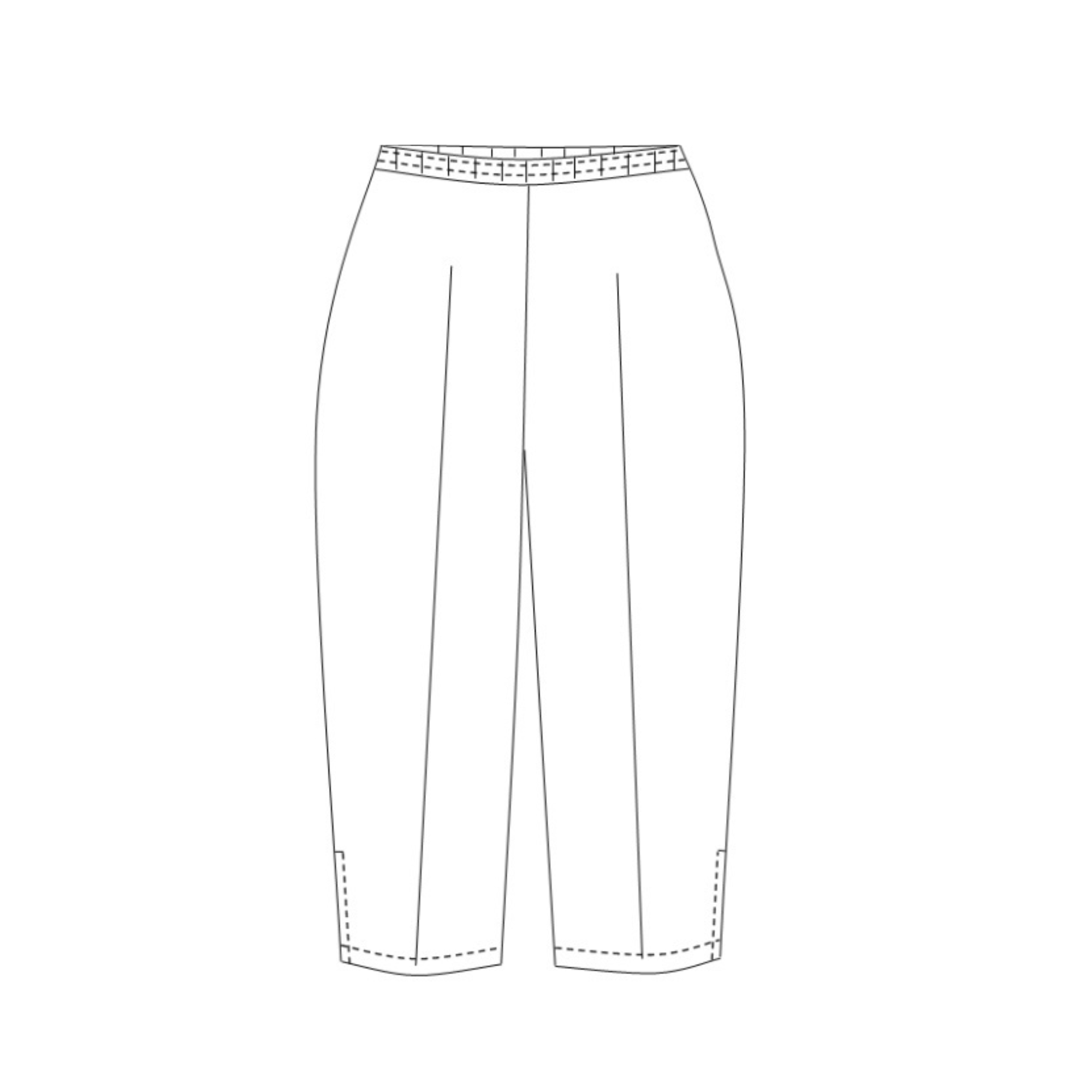 Bahamas - Pantacourt - Femme - Ceinture élastique - sans poche