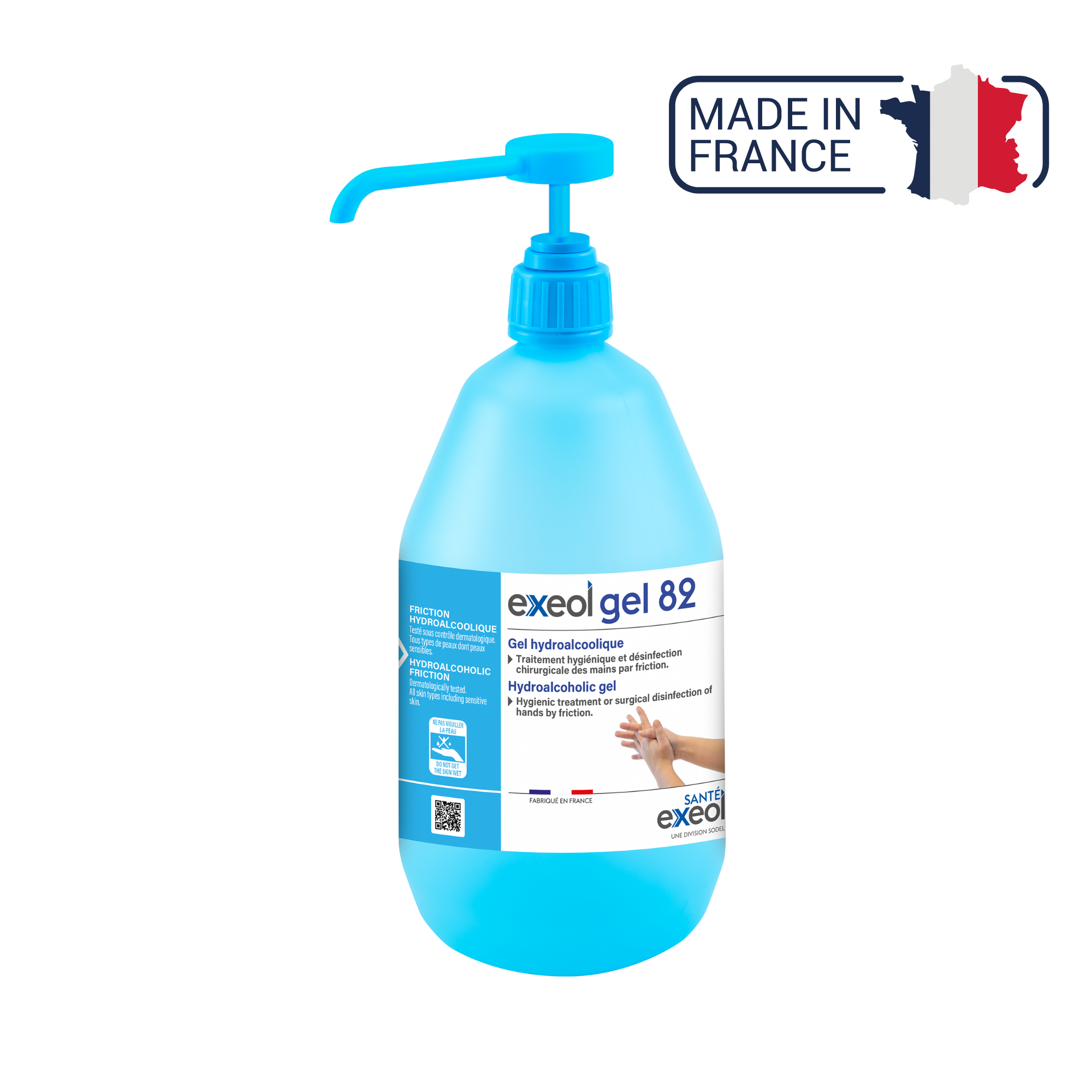 Gel hydroalcoolique - Exeol Gel 82 - Sodel