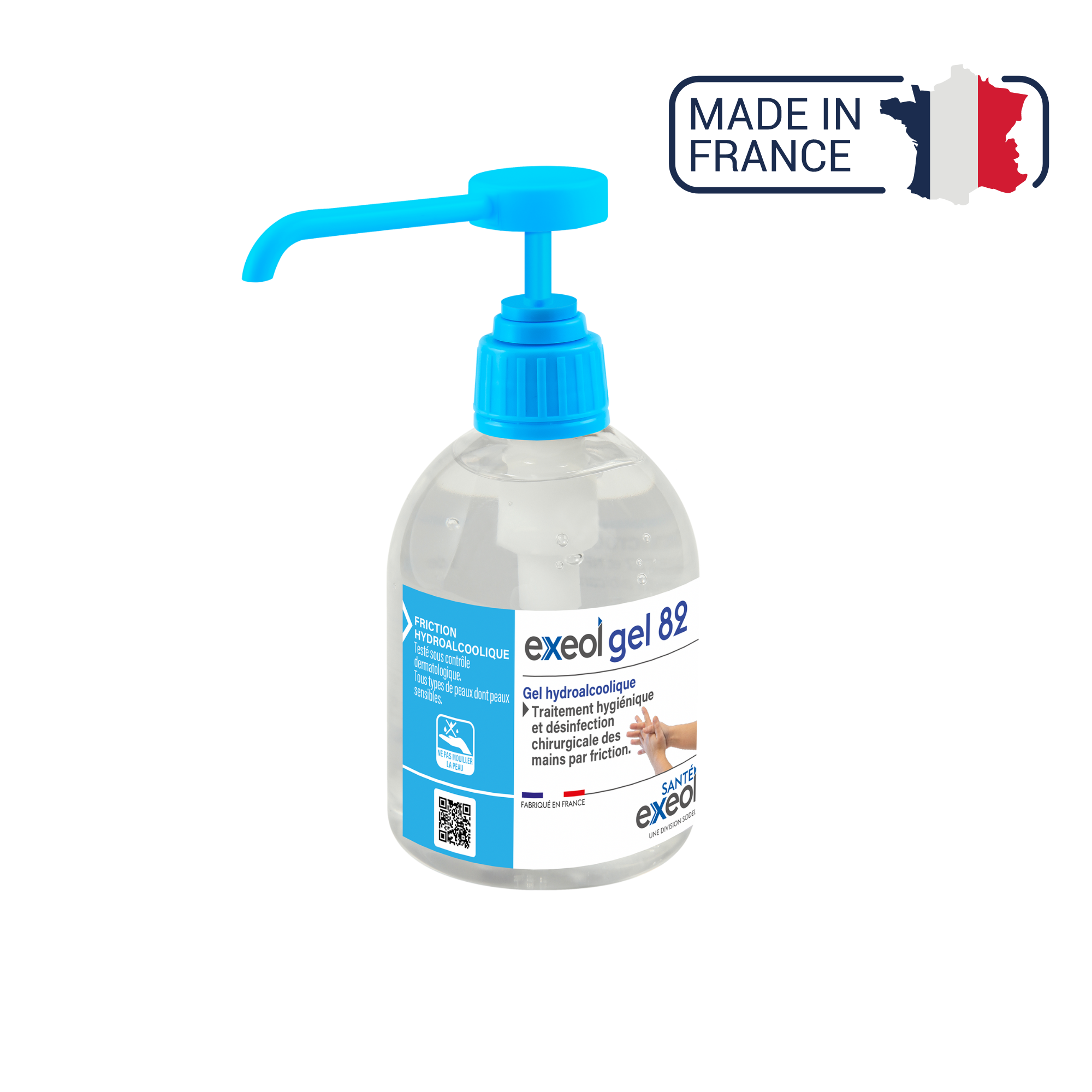 Gel hydroalcoolique - Exeol Gel 82 - Sodel