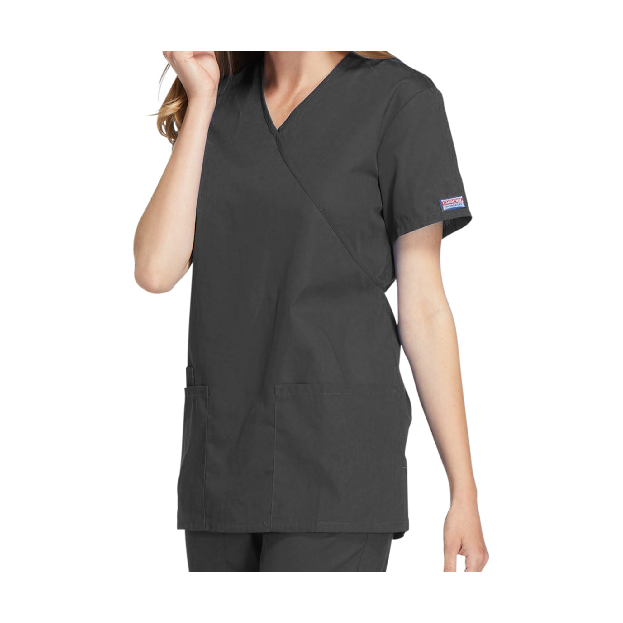 Bayonne - Tunique médicale - Effet cache-coeur - Manches courtes - Femme - 72 cm - Cherokee Cherokee Authentic Workwear