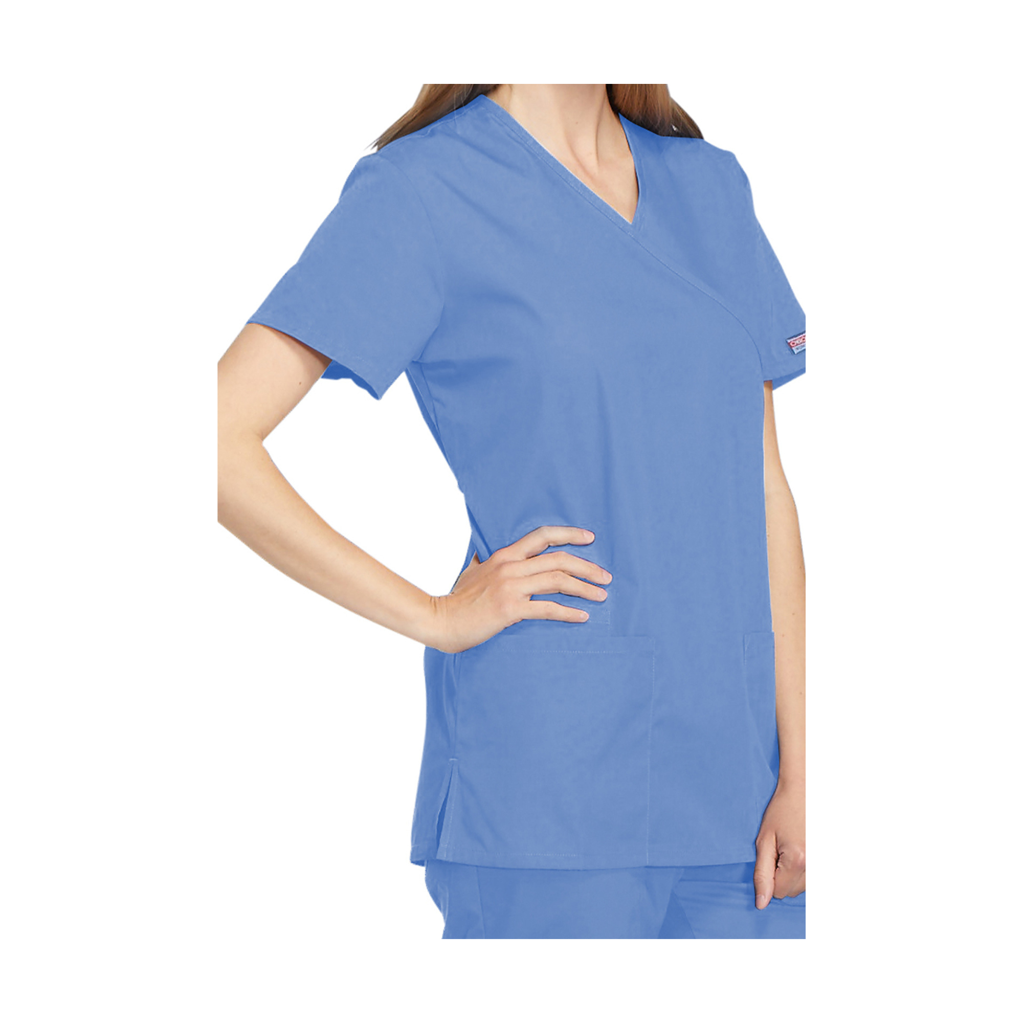 Bayonne - Tunique médicale - Effet cache-coeur - Manches courtes - Femme - 72 cm - Cherokee Cherokee Authentic Workwear