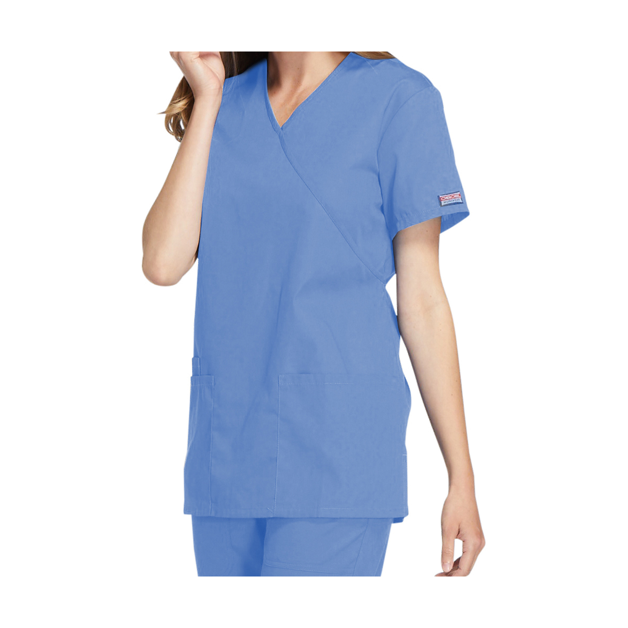 Bayonne - Tunique médicale - Effet cache-coeur - Manches courtes - Femme - 72 cm - Cherokee Cherokee Authentic Workwear