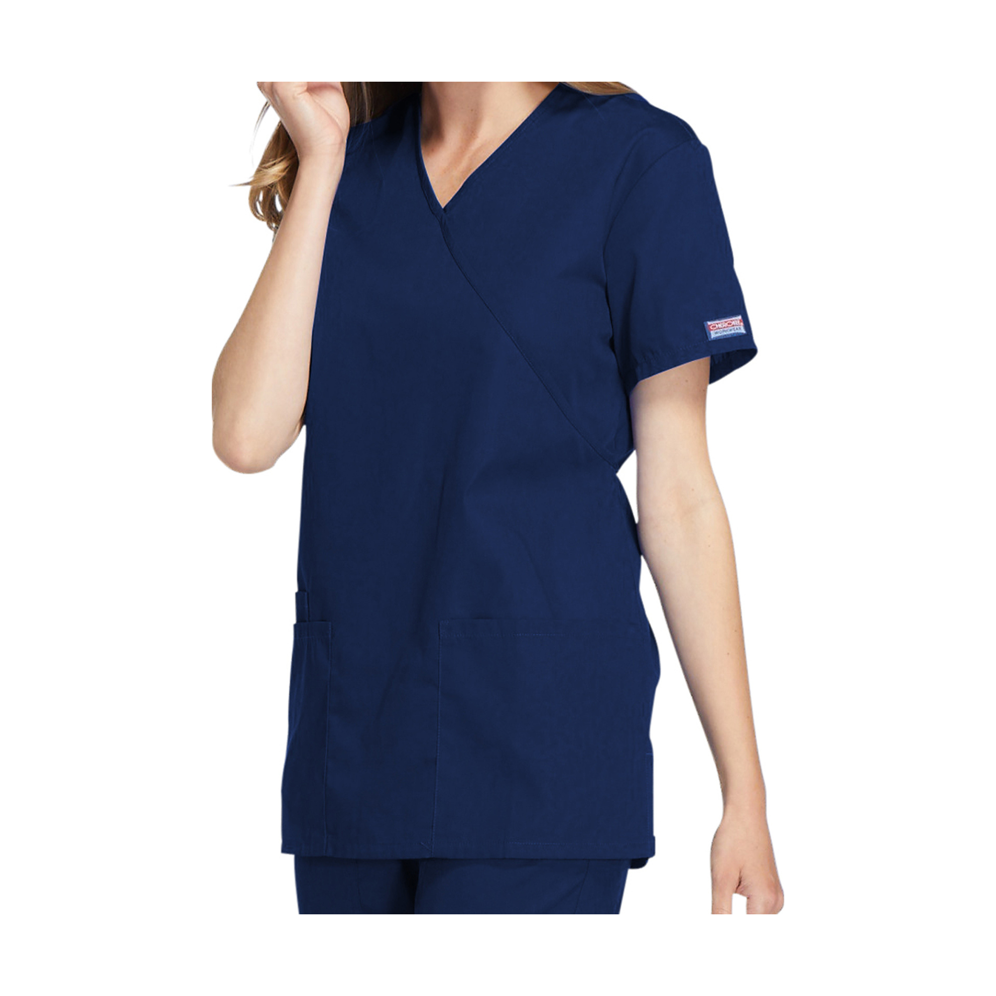 Bayonne - Tunique médicale - Effet cache-coeur - Manches courtes - Femme - 72 cm - Cherokee Cherokee Authentic Workwear