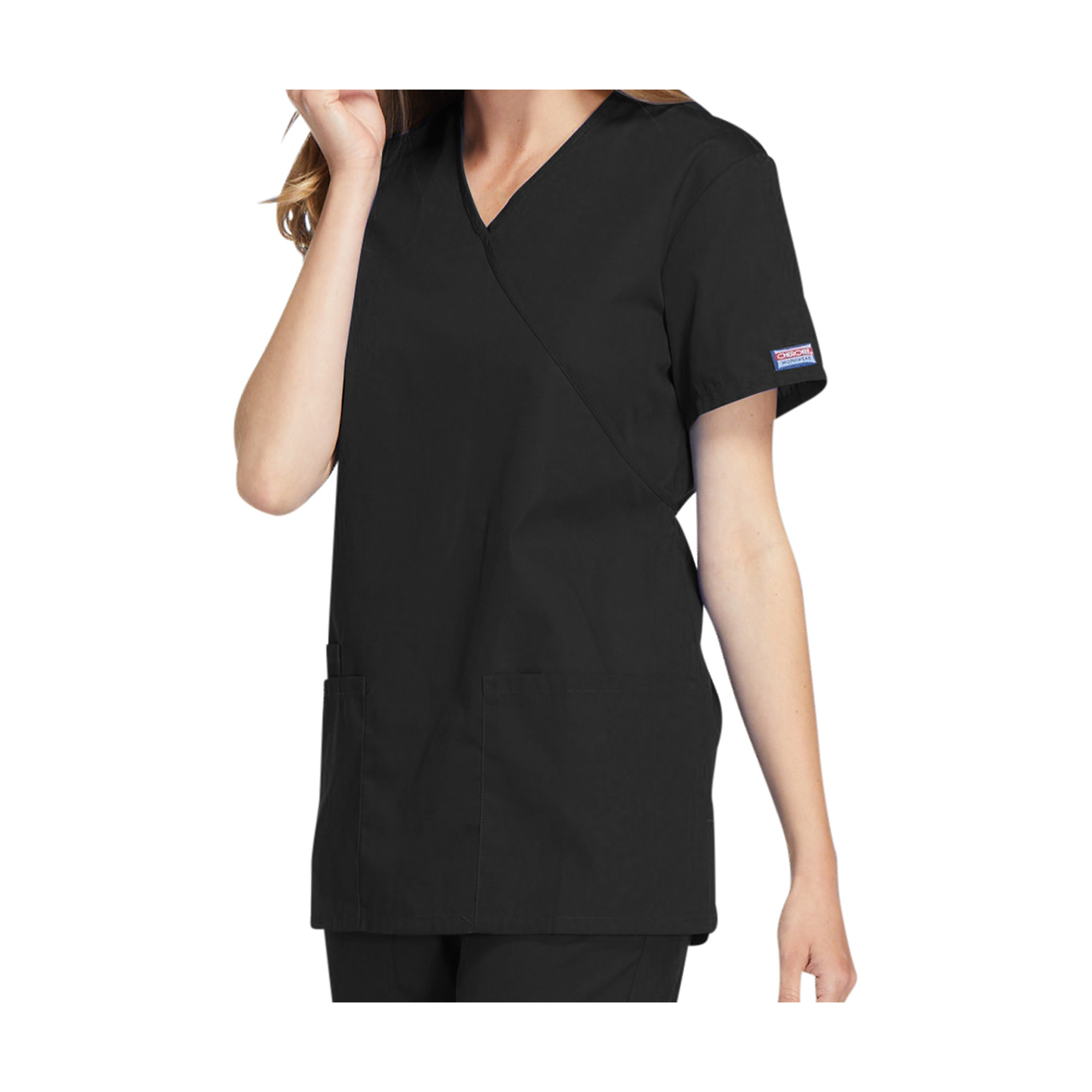 Bayonne - Tunique médicale - Effet cache-coeur - Manches courtes - Femme - 72 cm - Cherokee Cherokee Authentic Workwear