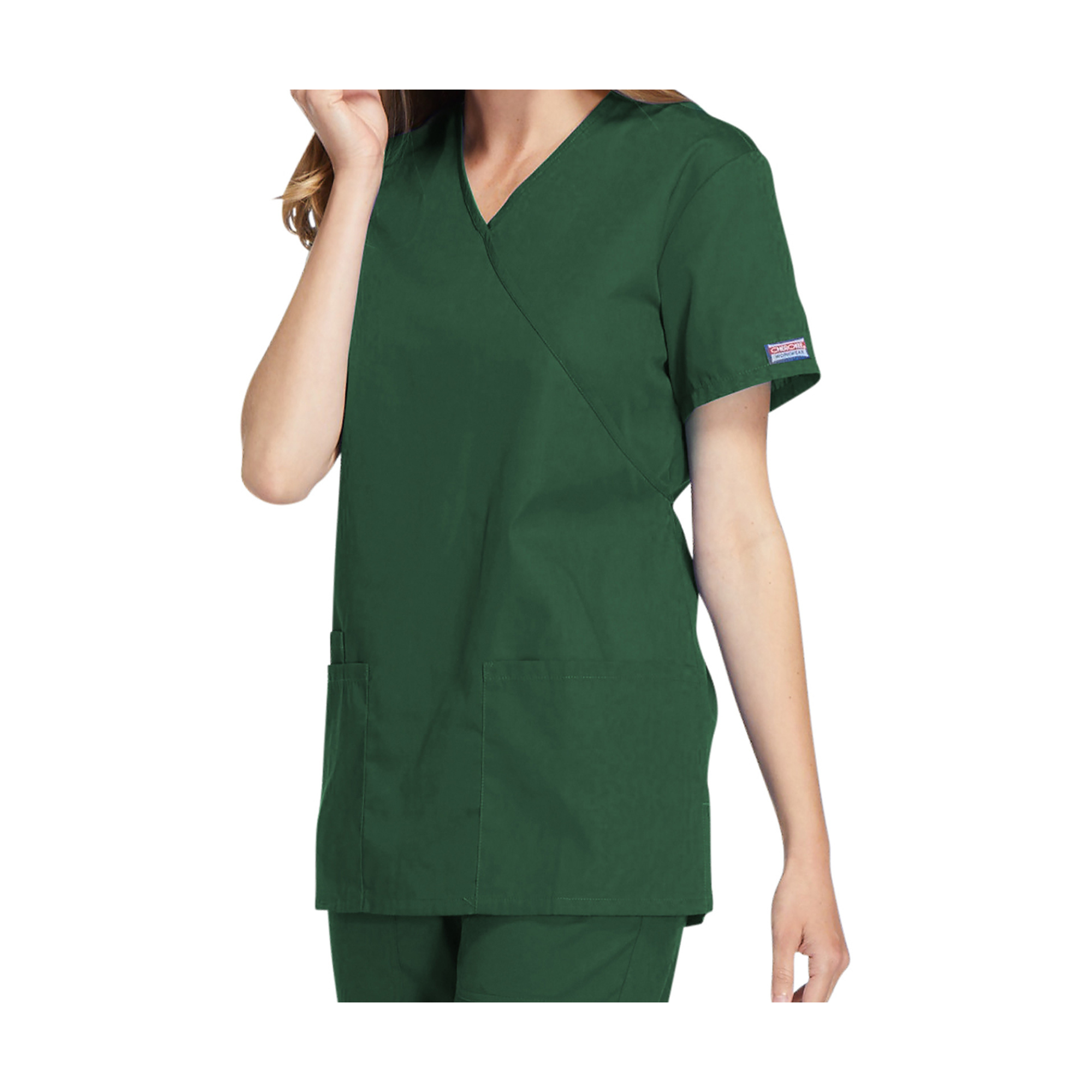 Bayonne - Tunique médicale - Effet cache-coeur - Manches courtes - Femme - 72 cm - Cherokee Cherokee Authentic Workwear