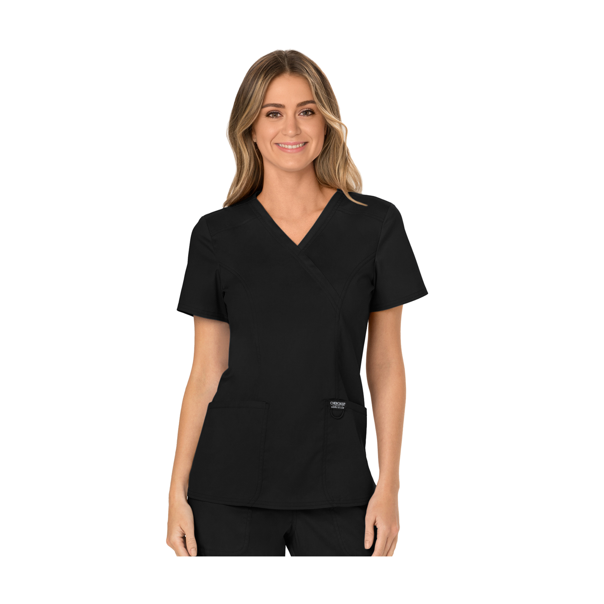 Béziers - Tunique cache-cœur col V - Femme - Cherokee - Couleur 1 - My Médical