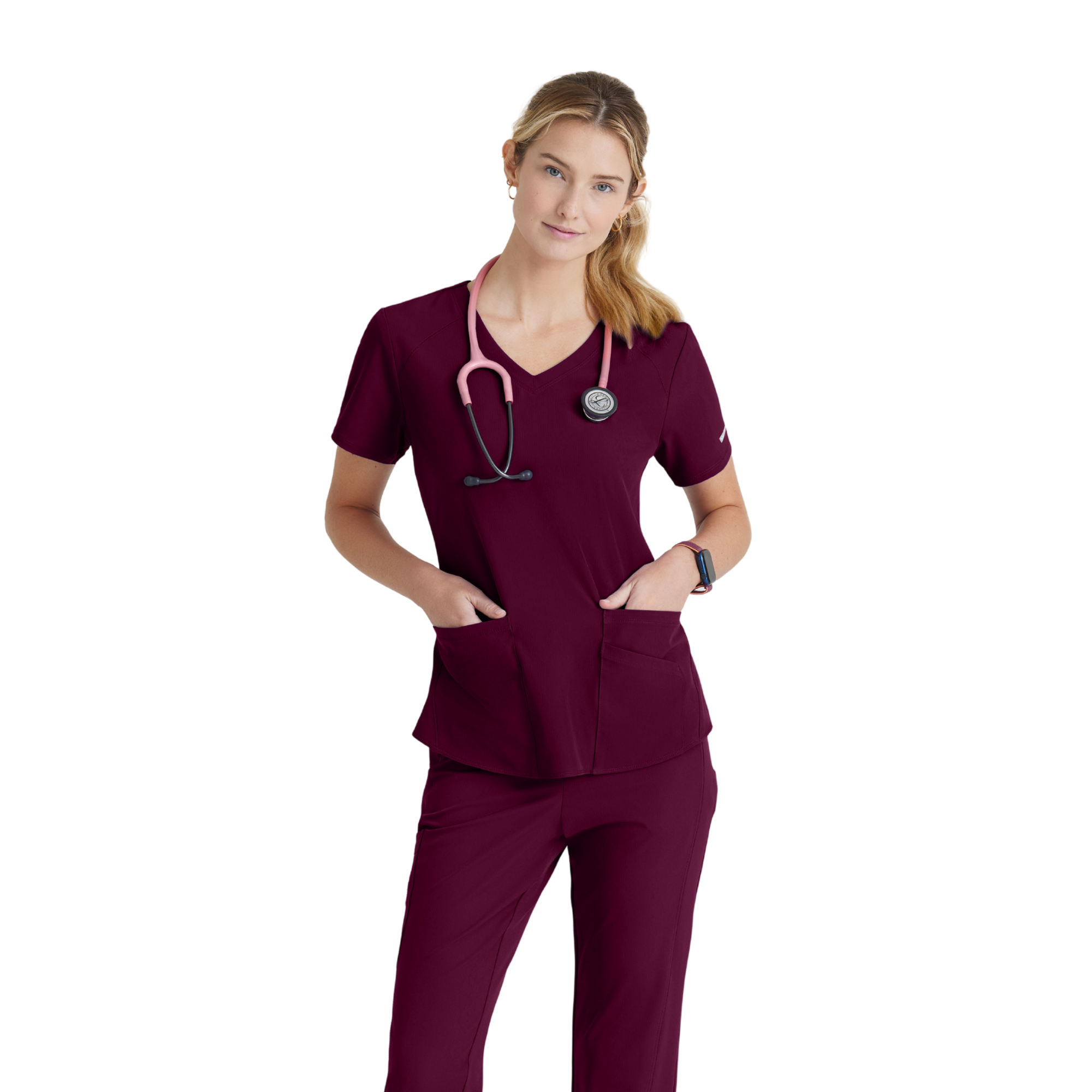 Breeze Top - Haut médical col V - Femme - Skechers SKECHERS