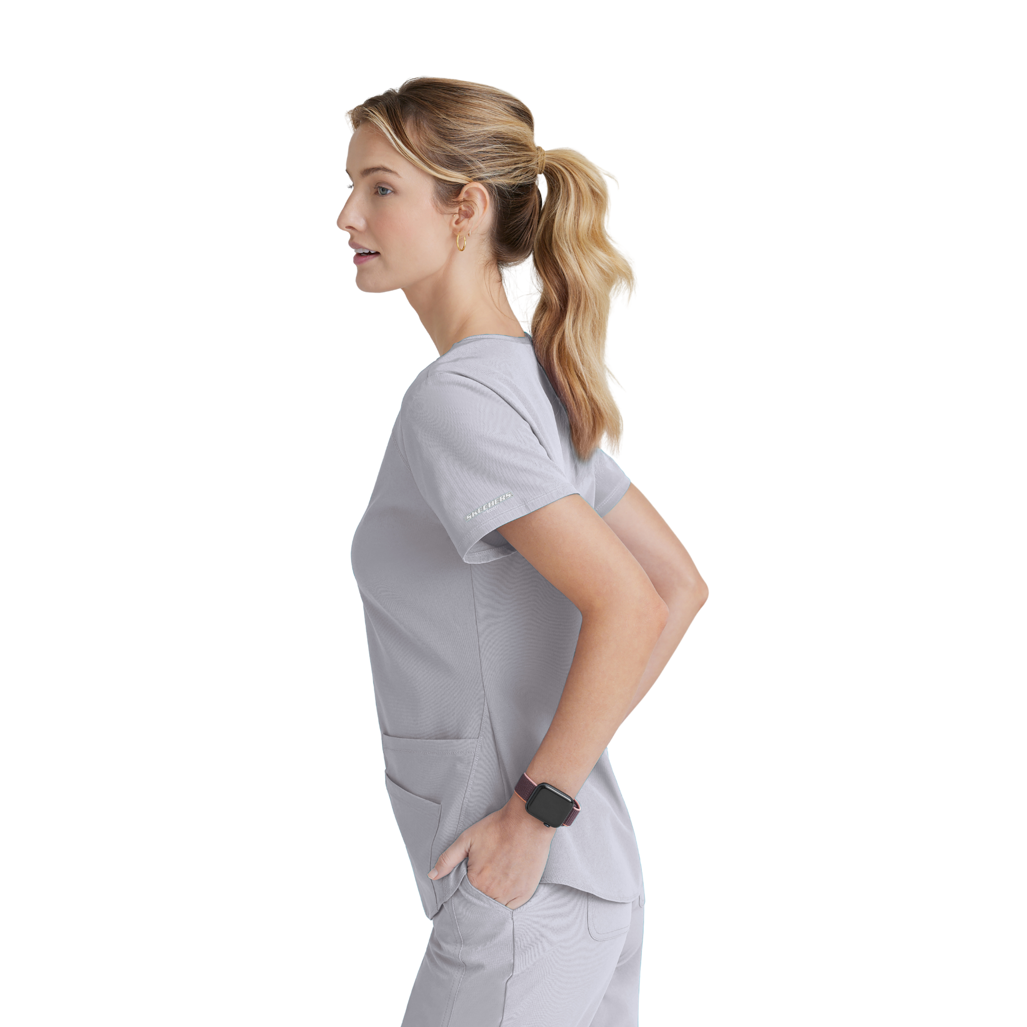 Breeze Top - Haut médical col V - Femme - Skechers SKECHERS