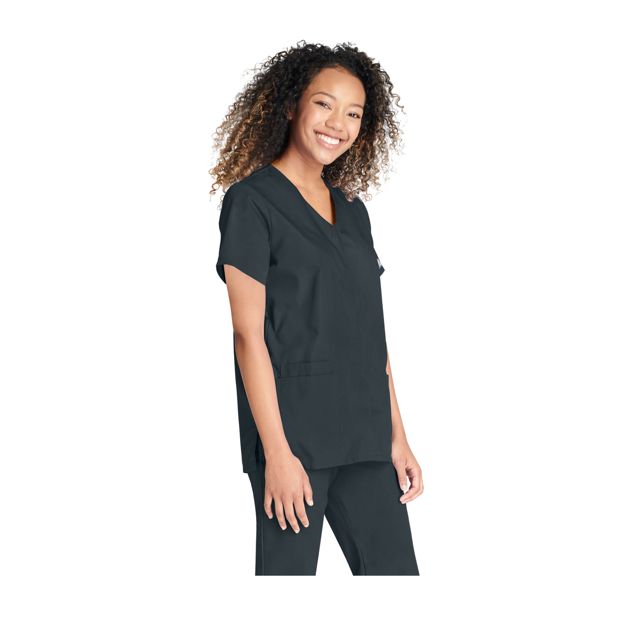 Calais - Tunique col V à boutons-pression - Femme - Cherokee - My Médical