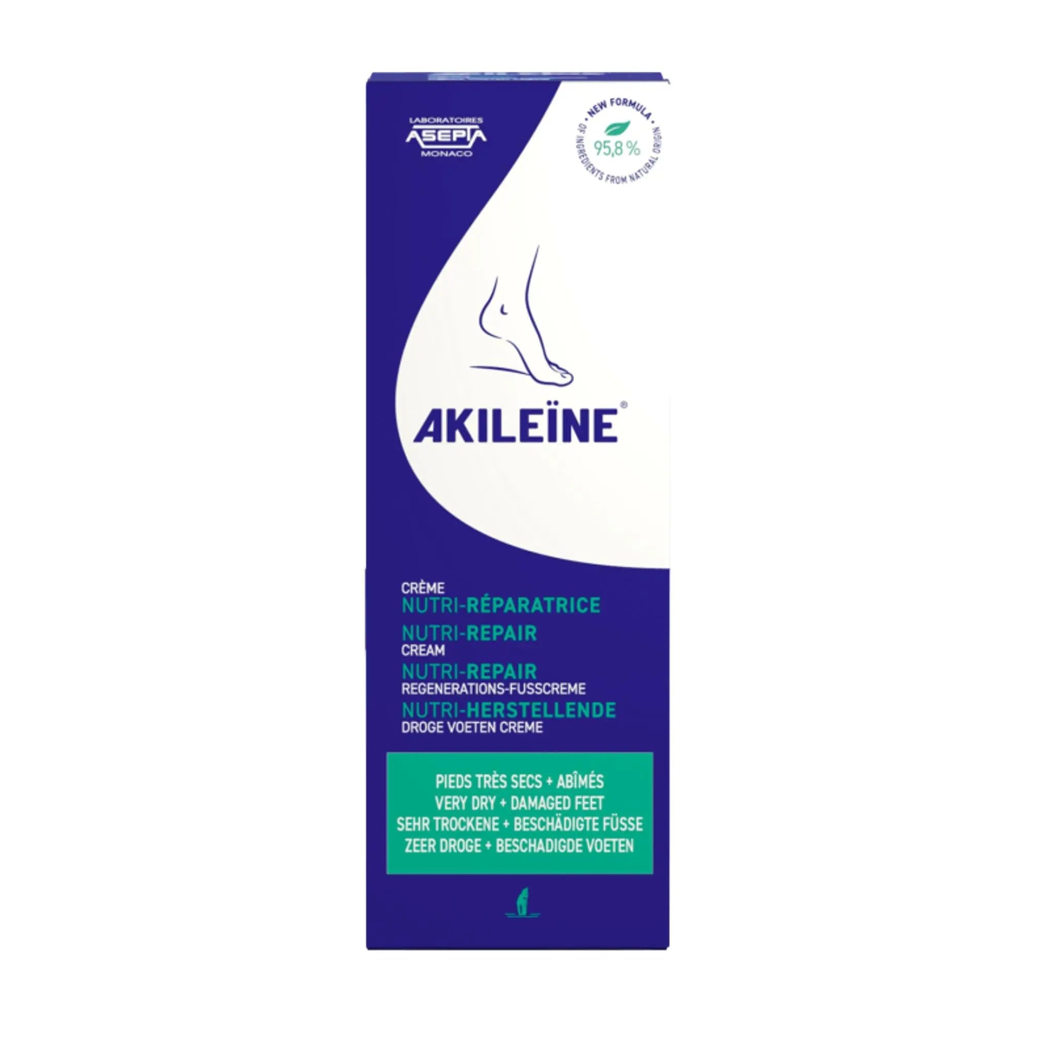 Crème nutri-réparatrice Pieds Secs - Akileine Akileïne 100-ml