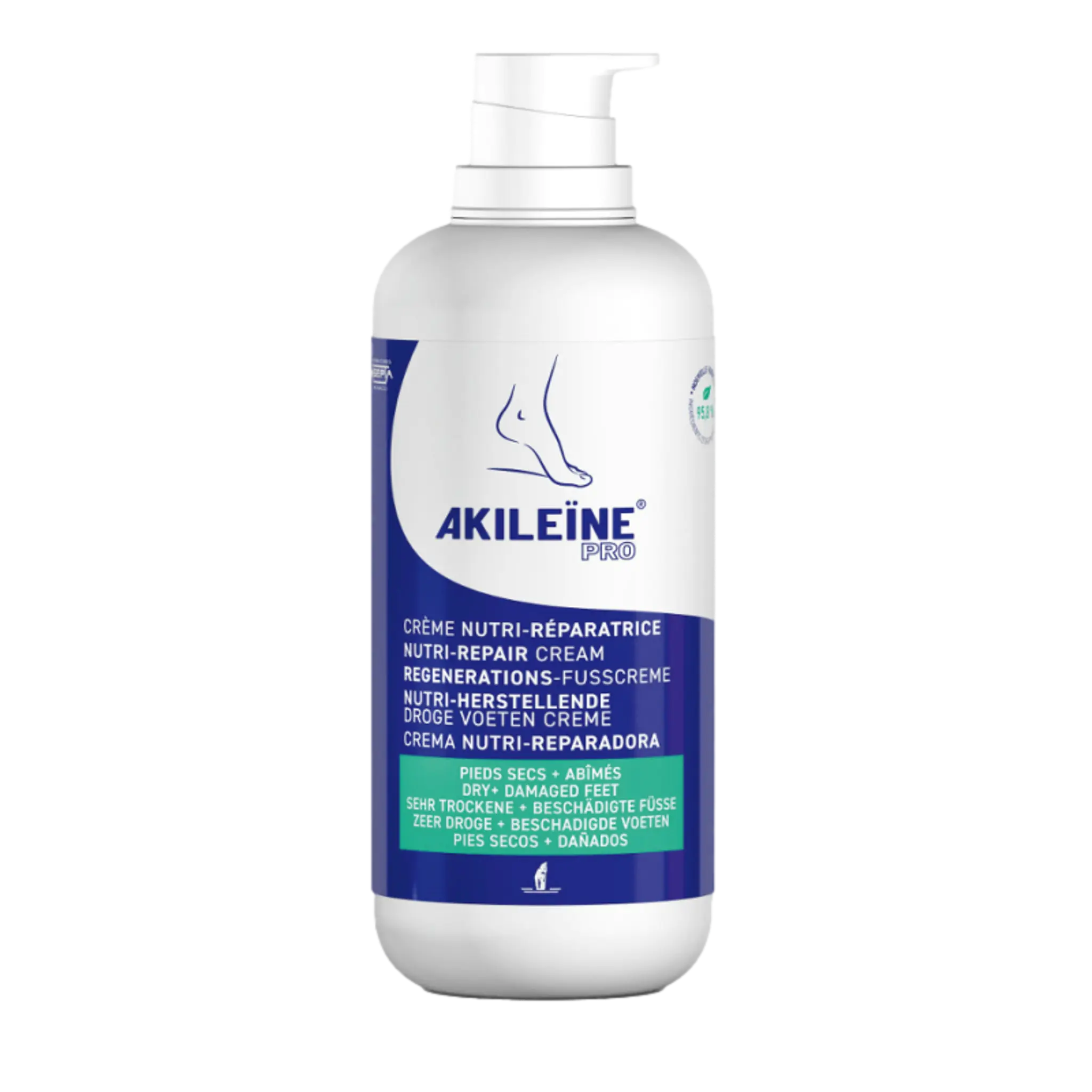 Crème nutri-réparatrice Pieds Secs - Akileine Akileïne 500-ml