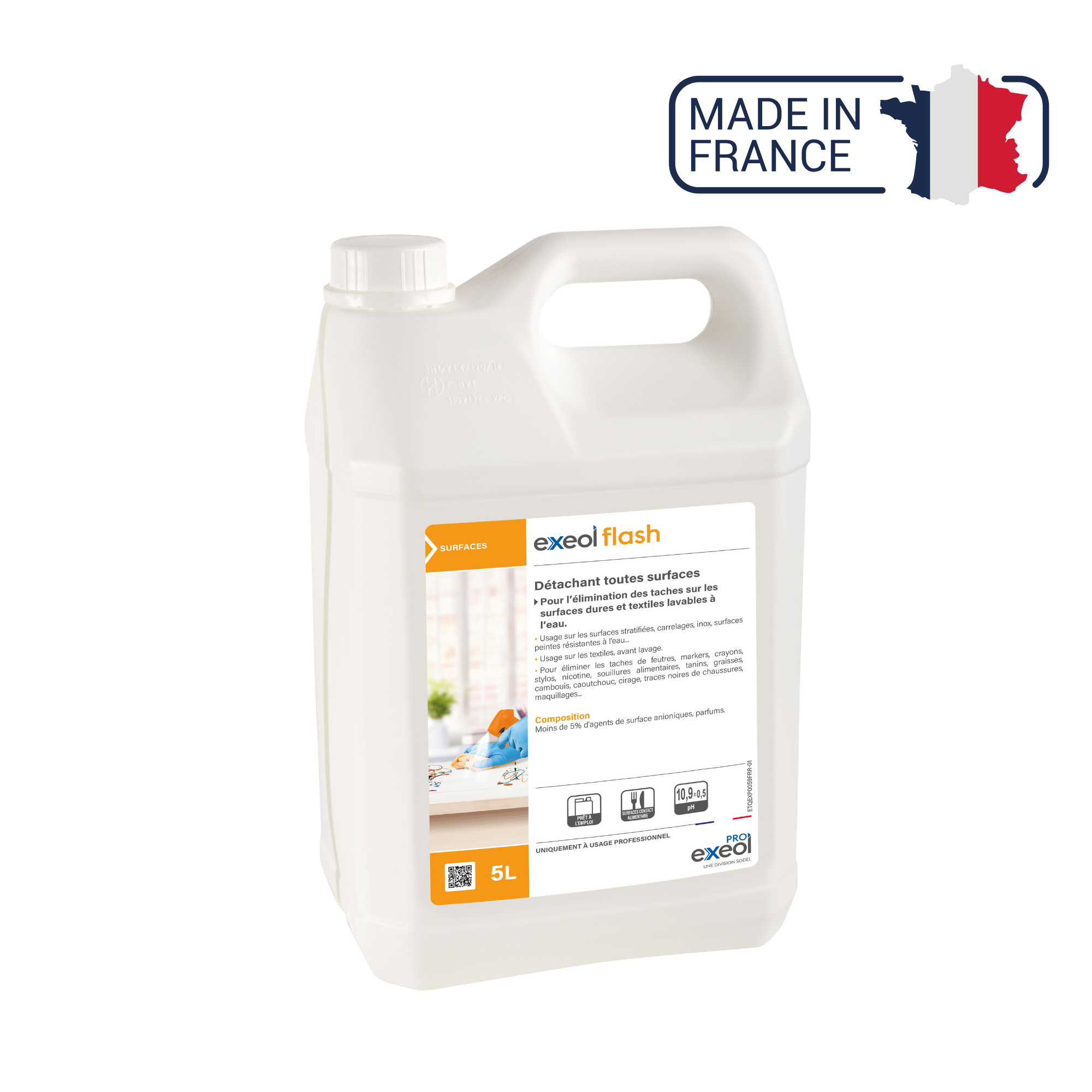 Exeol flash - Détachant Multi-Usage - Sodel Anios