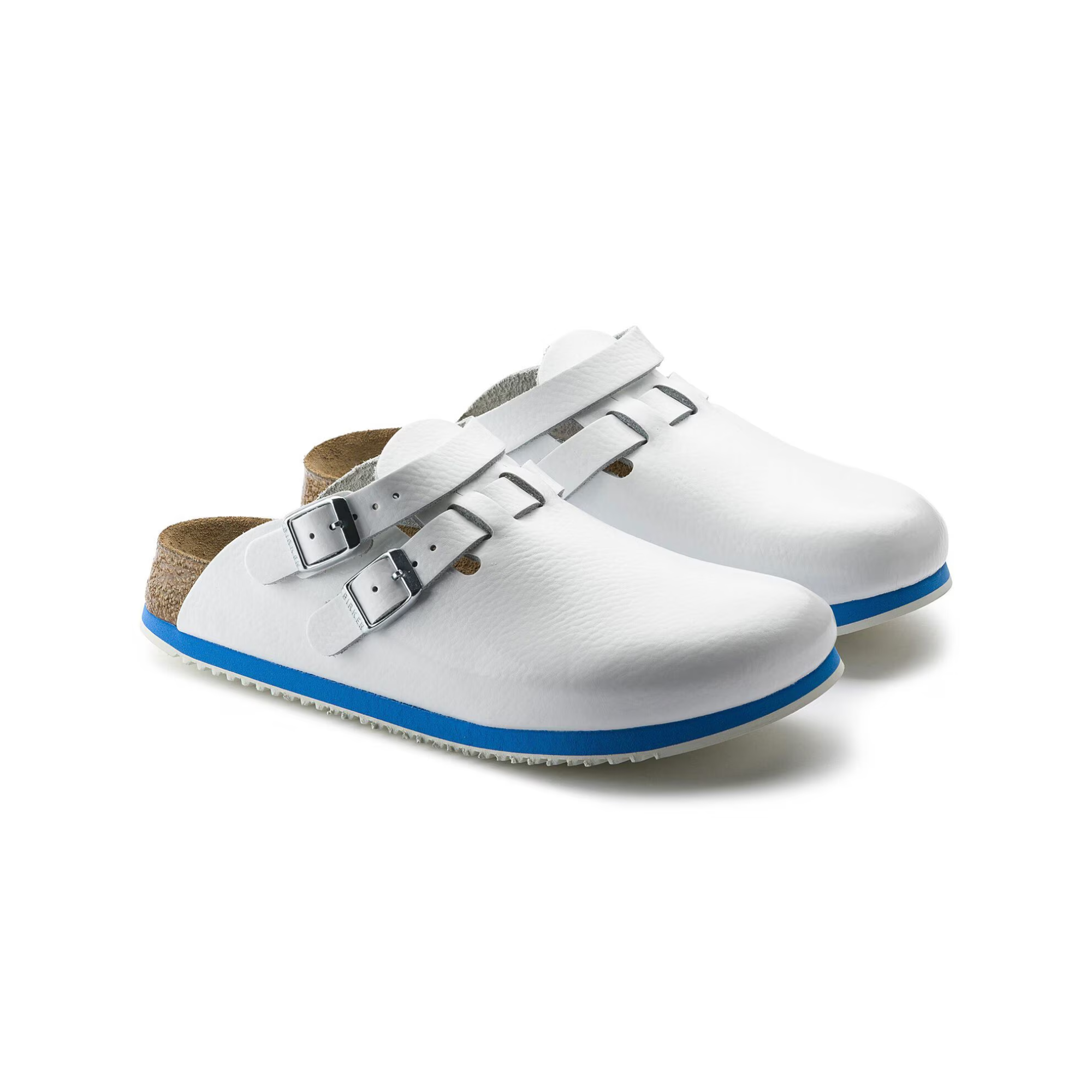 Kay SL - Sabot Cuir naturel - Birkenstock Birkenstock Blanc-Étroite-38