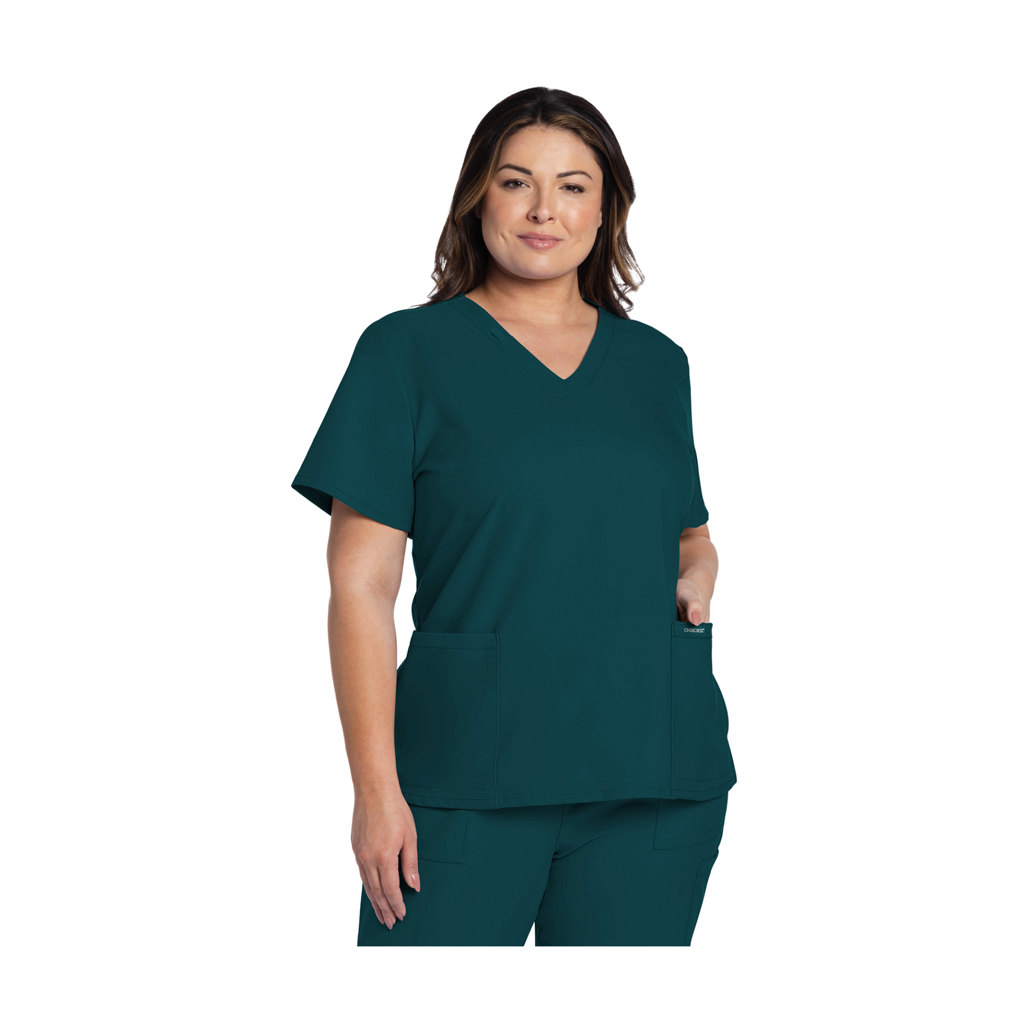 Lacanau - Tunique médicale - Col V - Manches courtes - Femme - Cherokee Cherokee Authentic Workwear