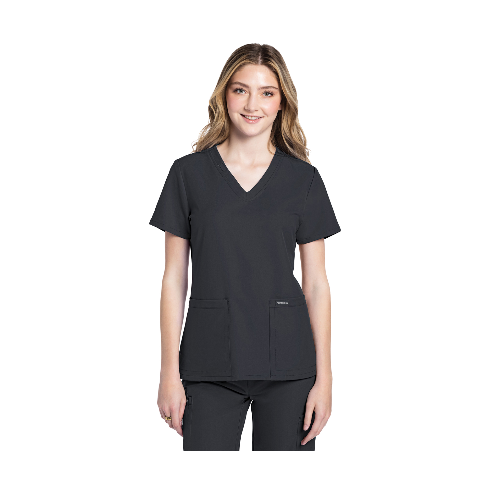 Lacanau - Tunique médicale - Col V - Manches courtes - Femme - Cherokee Cherokee Authentic Workwear