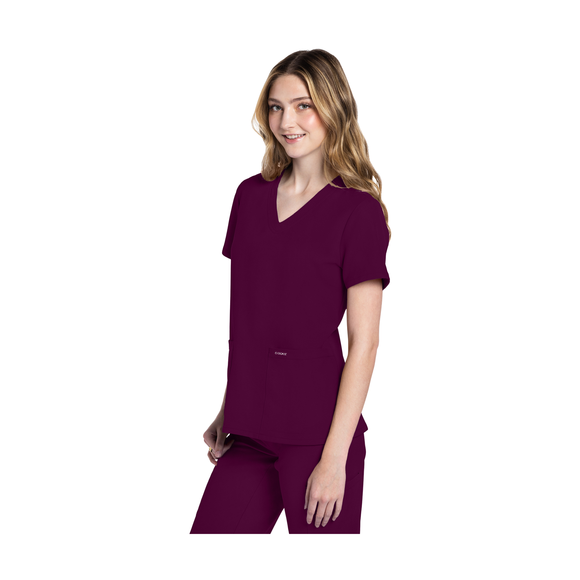 Lacanau - Tunique médicale - Col V - Manches courtes - Femme - Cherokee Cherokee Authentic Workwear