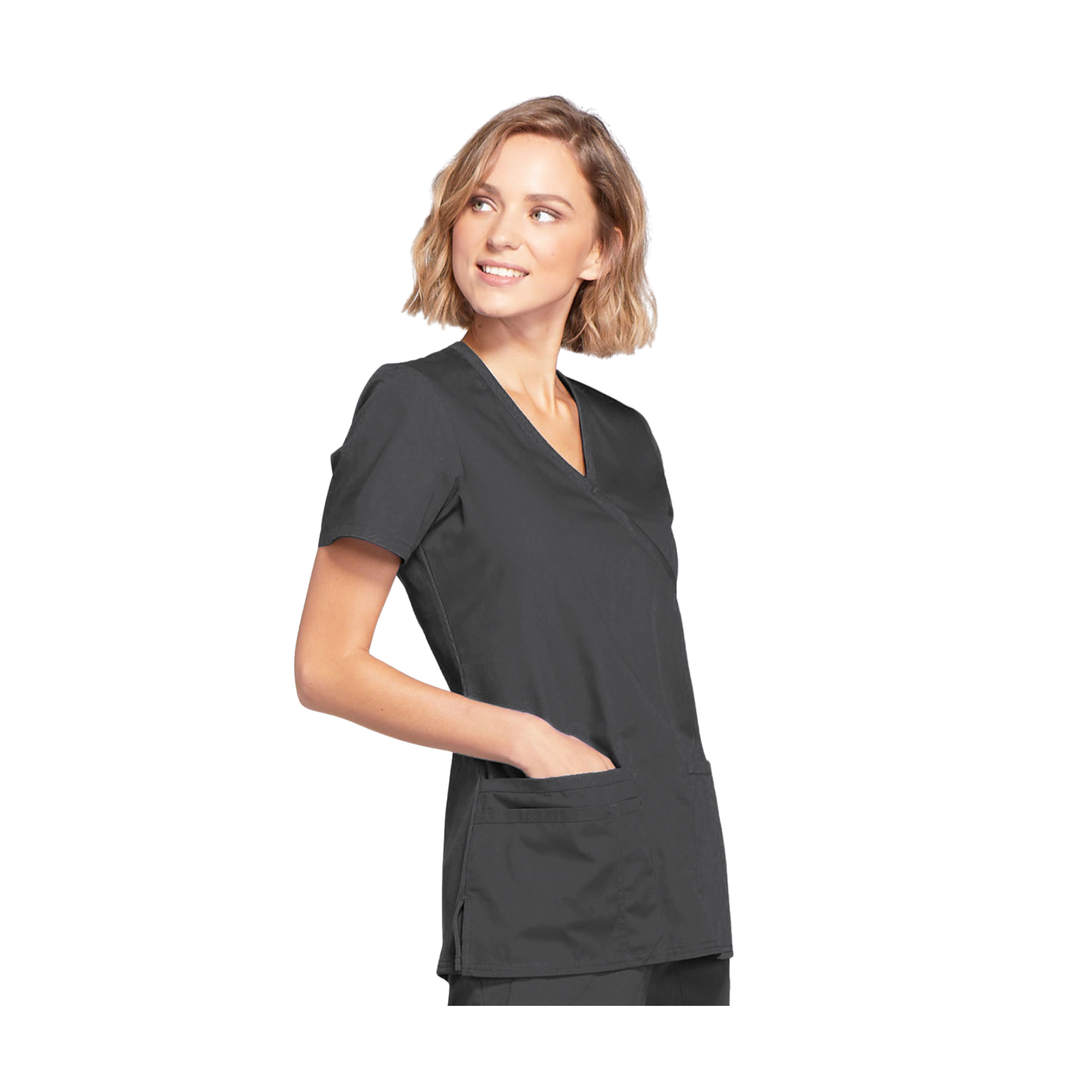 Limoges - Tunique médicale - Effet cache-coeur - Manches courtes - Femme - Cherokee Cherokee Authentic Workwear