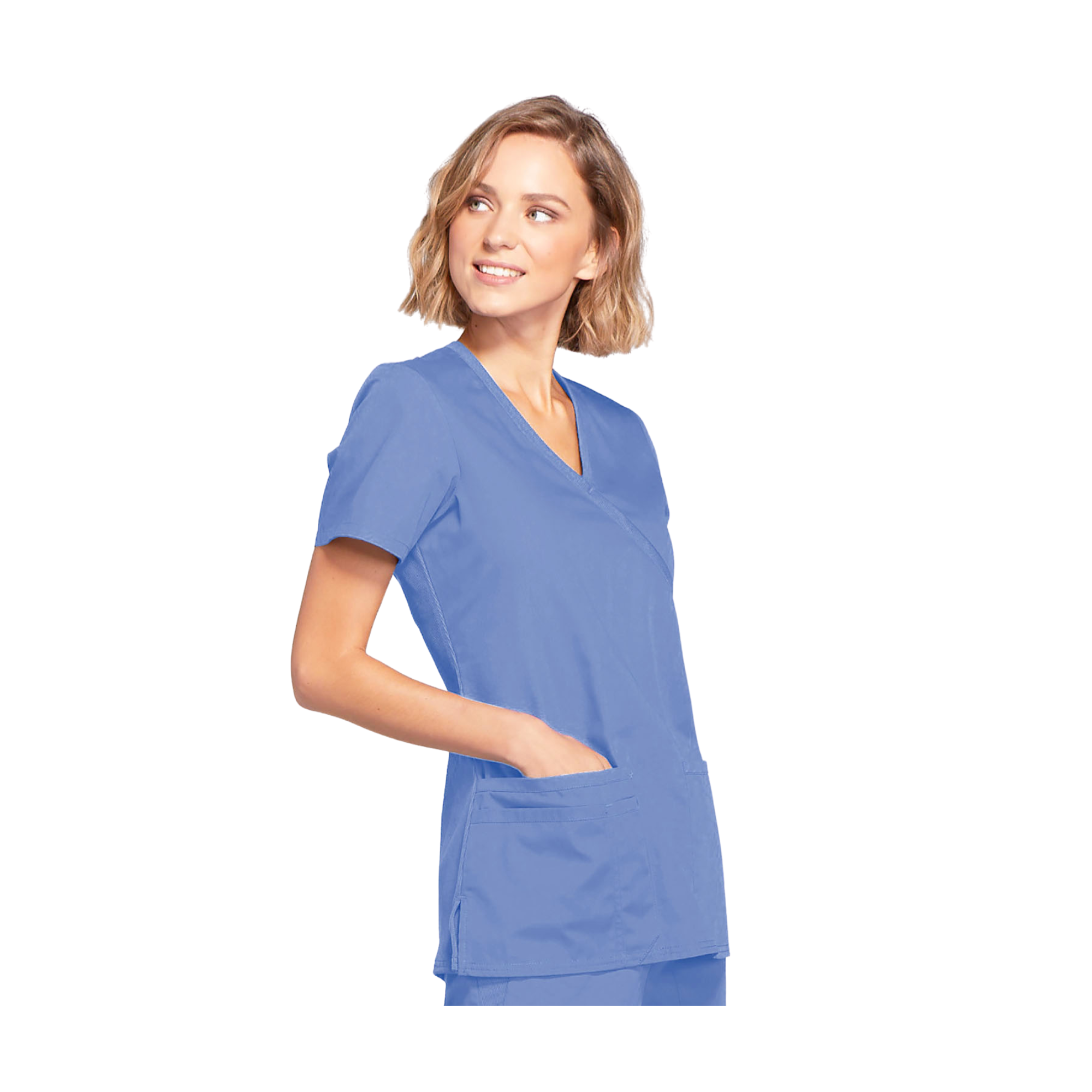 Limoges - Tunique médicale - Effet cache-coeur - Manches courtes - Femme - Cherokee Cherokee Authentic Workwear