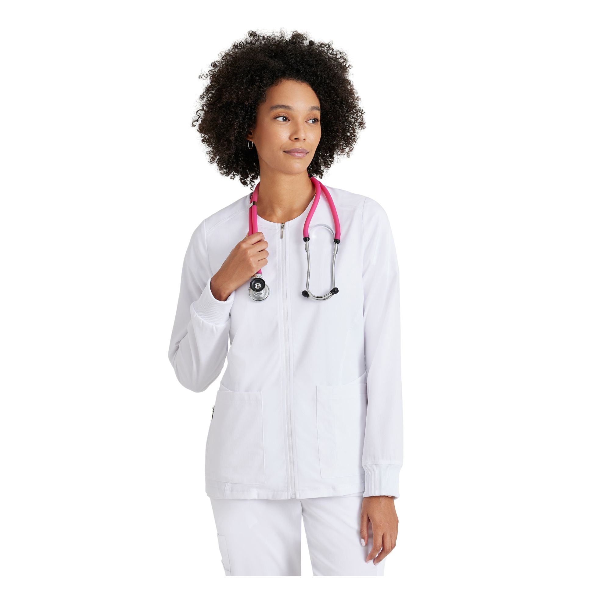 Mila - Veste médicale col rond - Femme - Grey's Anatomy Stretch Grey’s Anatomy