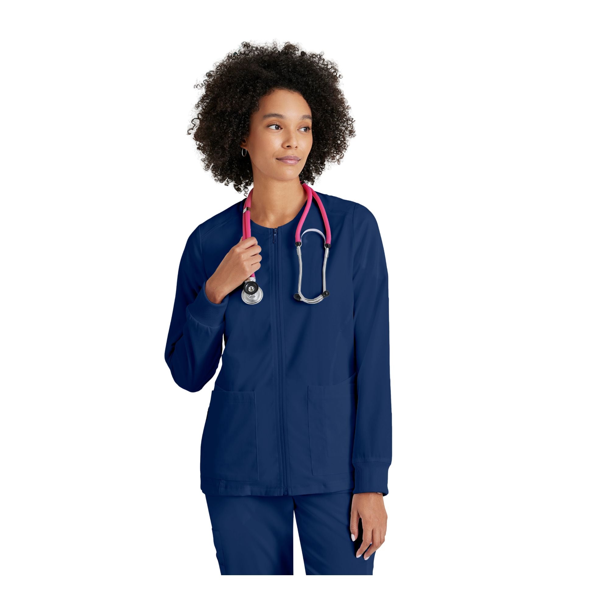 Mila - Veste médicale col rond - Femme - Grey's Anatomy Stretch Grey’s Anatomy