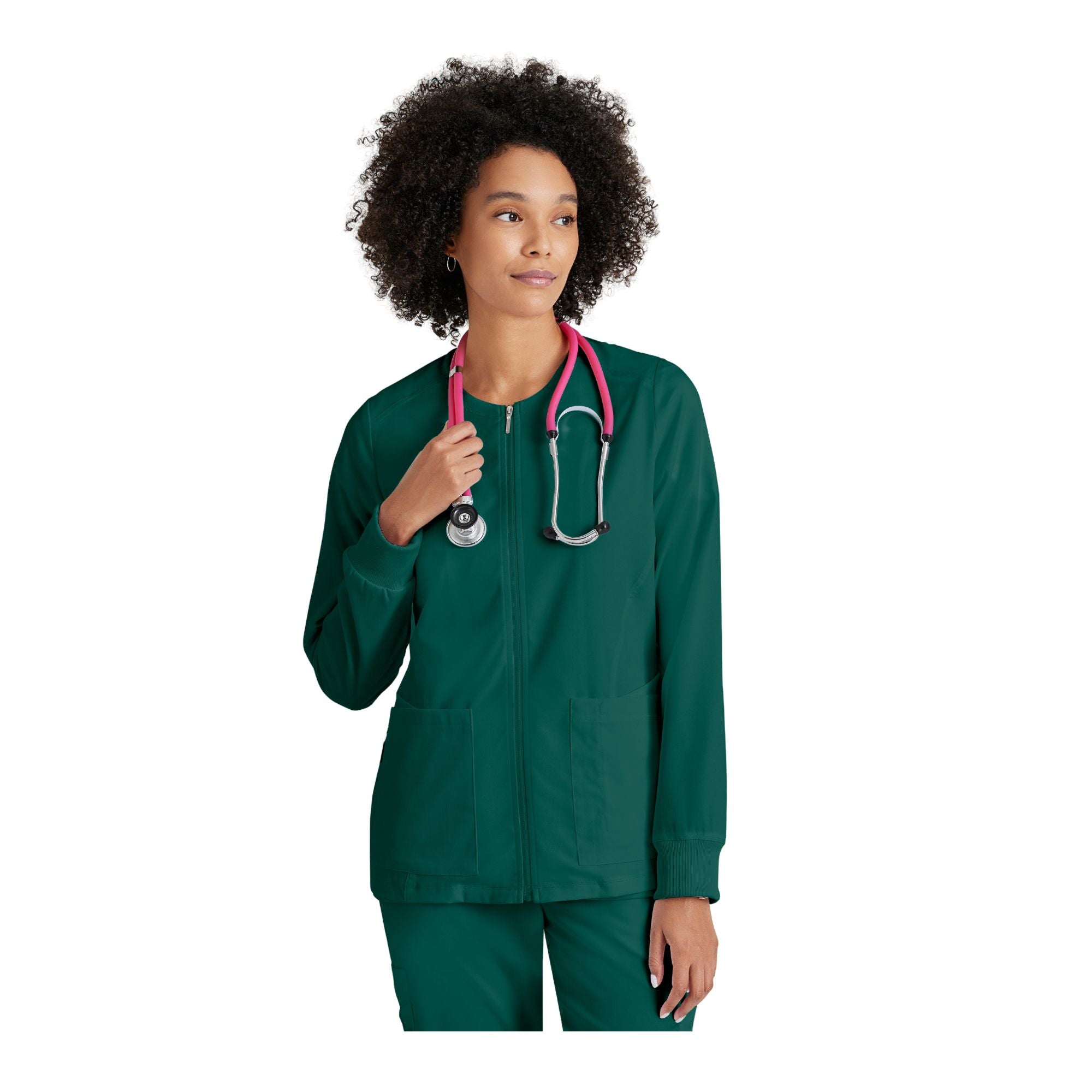 Mila - Veste médicale col rond - Femme - Grey's Anatomy Stretch Grey’s Anatomy