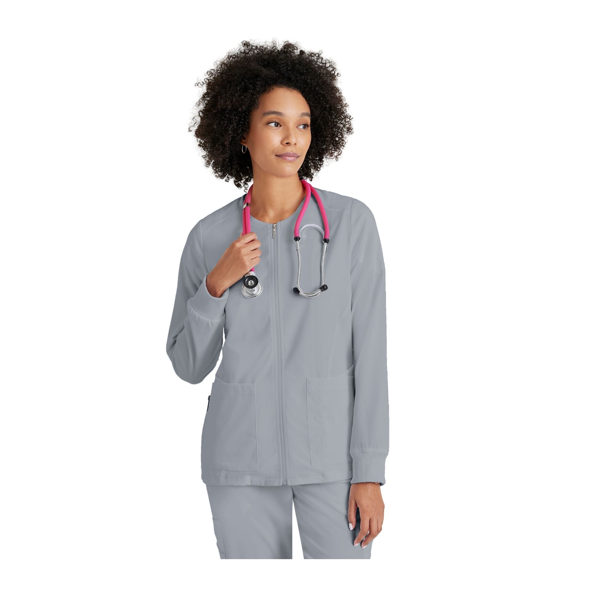 Mila - Veste médicale col rond - Femme - Grey's Anatomy Stretch Grey’s Anatomy