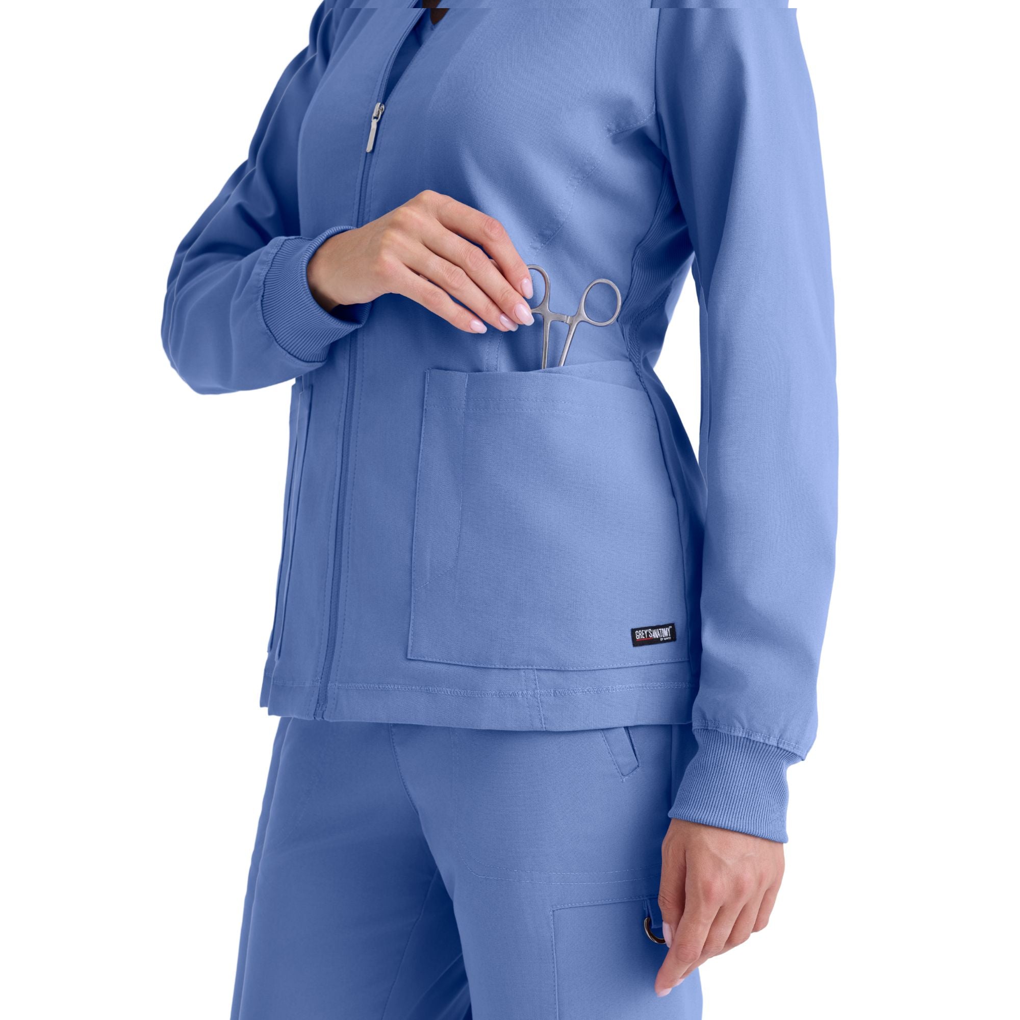 Mila - Veste médicale col rond - Femme - Grey's Anatomy Stretch Grey’s Anatomy