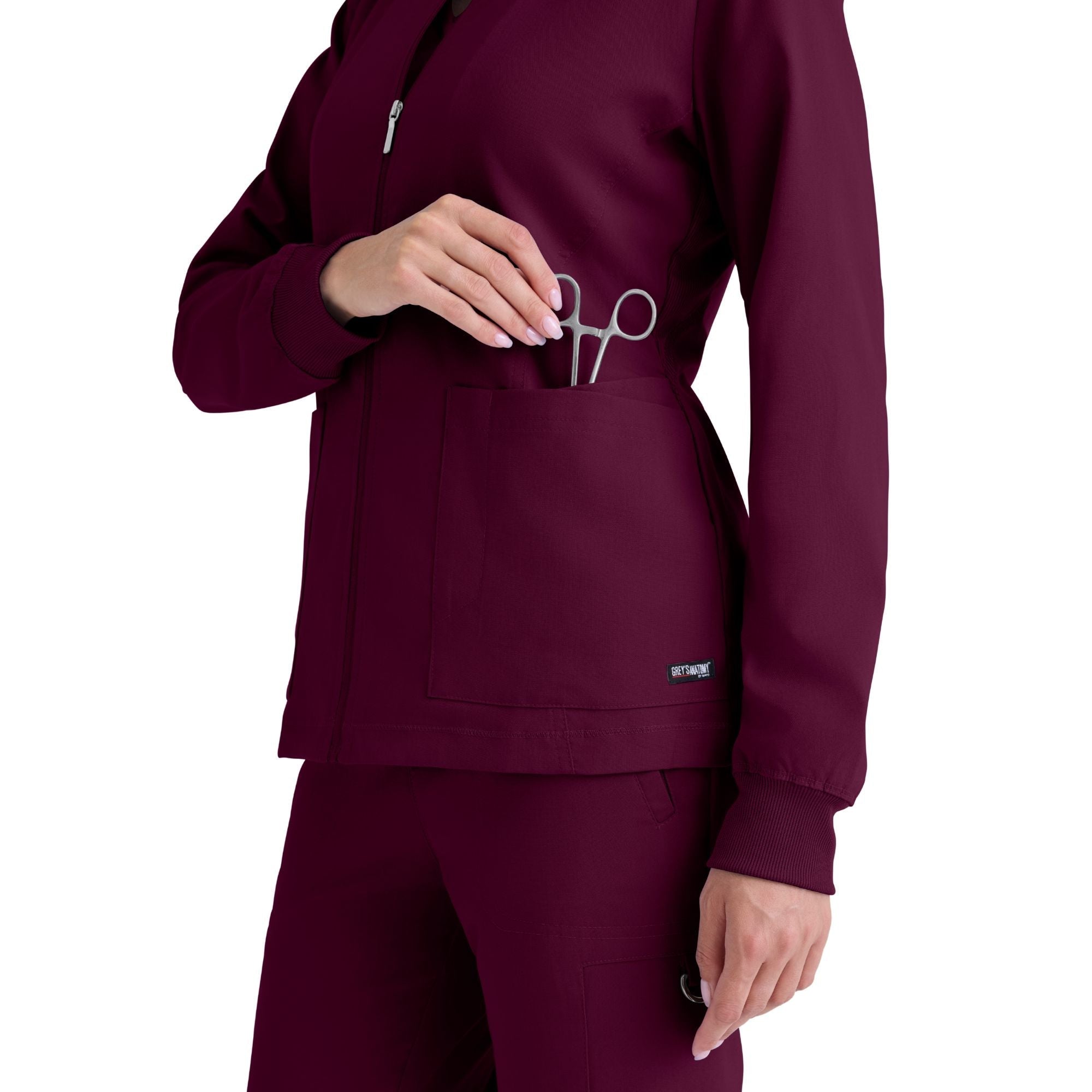 Mila - Veste médicale col rond - Femme - Grey's Anatomy Stretch Grey’s Anatomy