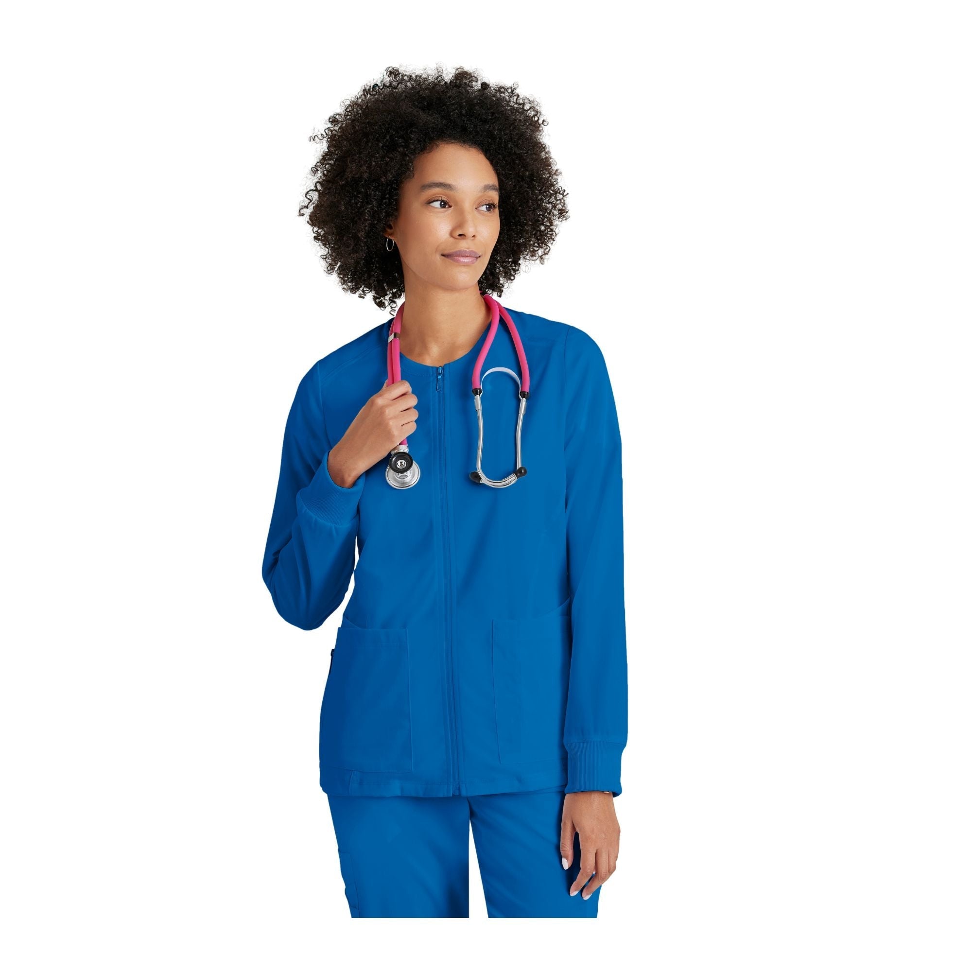 Mila - Veste médicale col rond - Femme - Grey's Anatomy Stretch Grey’s Anatomy