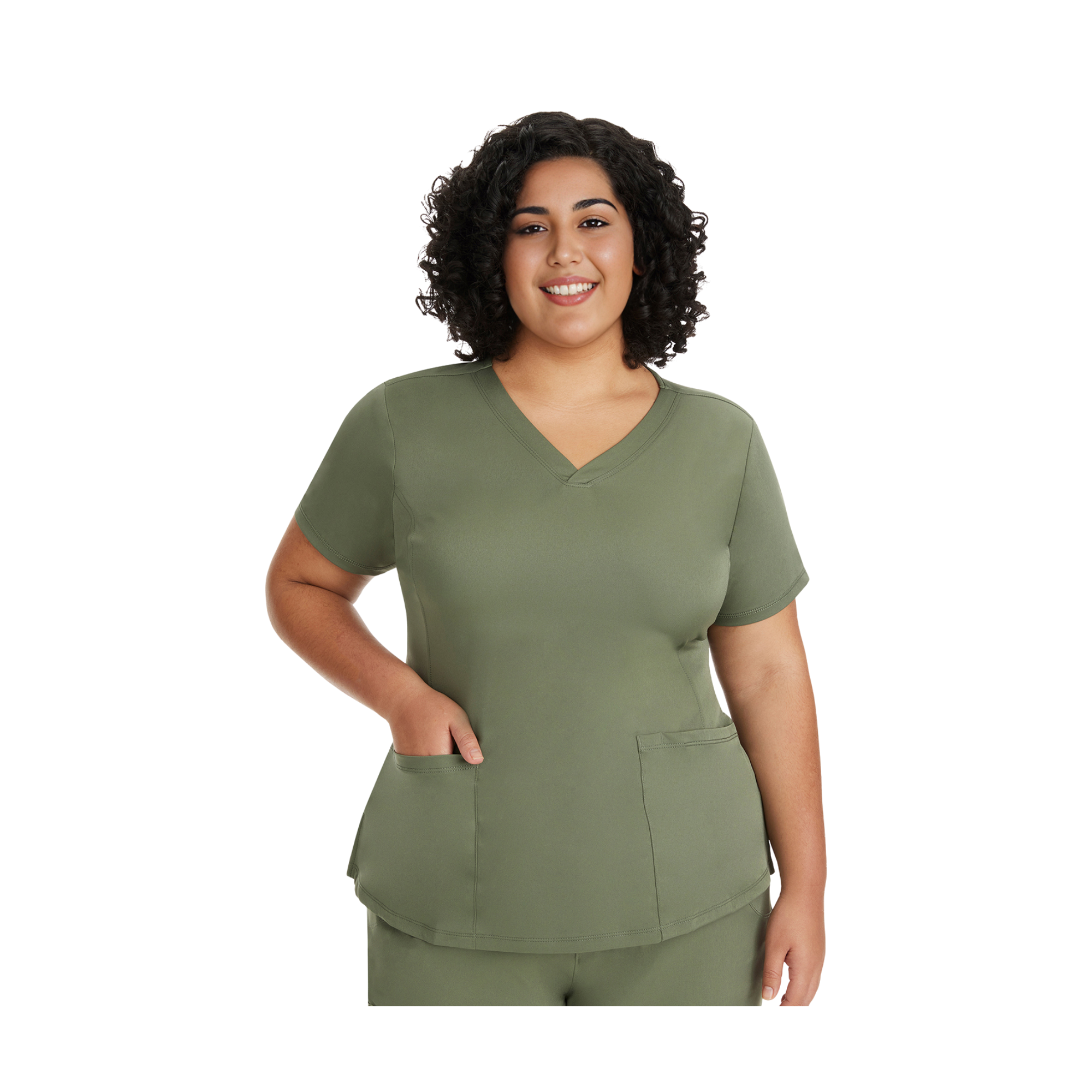 Monique - Tunique médicale - Col V - Femme - Healing Hands - 2 Healing Hands