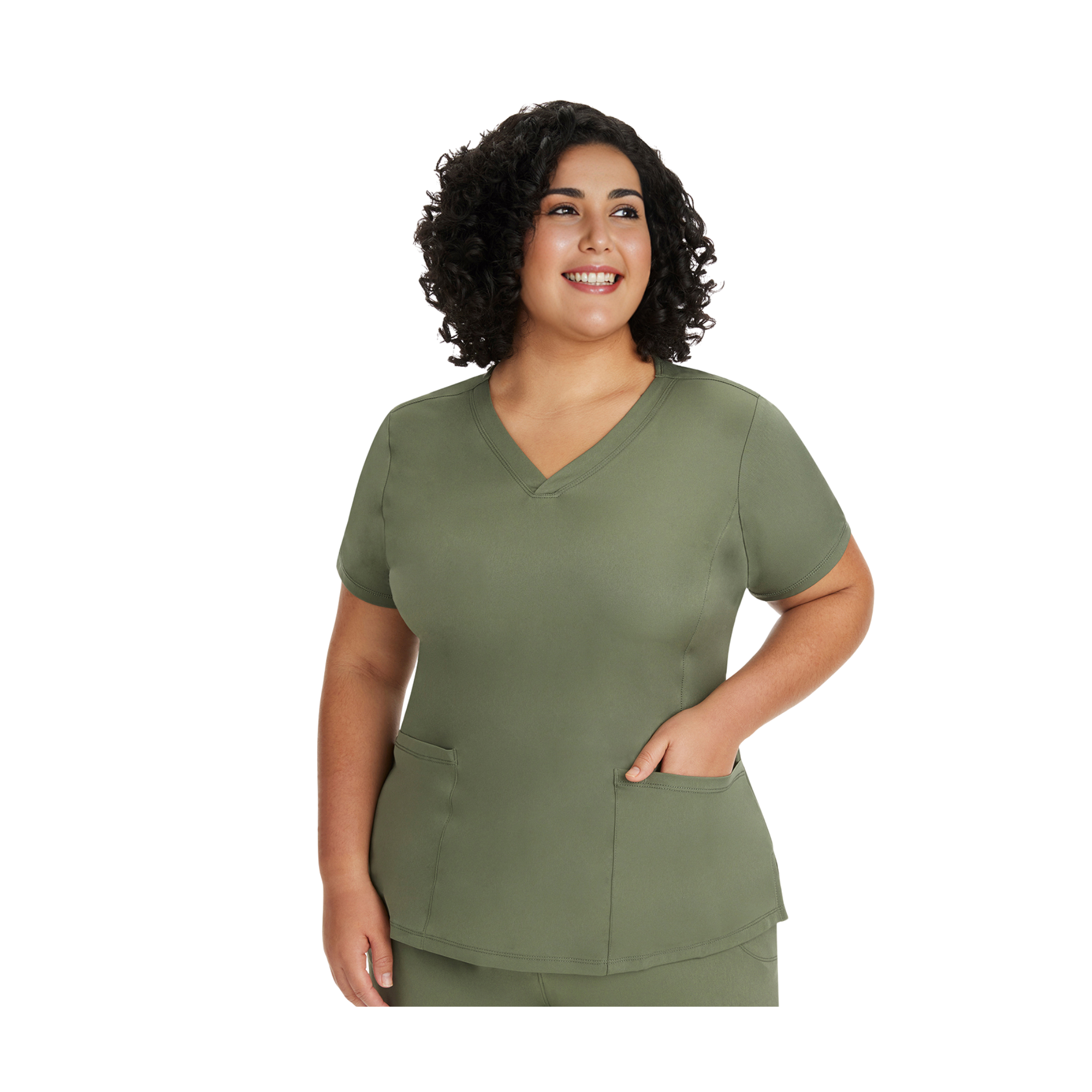 Monique - Tunique médicale - Col V - Femme - Healing Hands - 2 Healing Hands