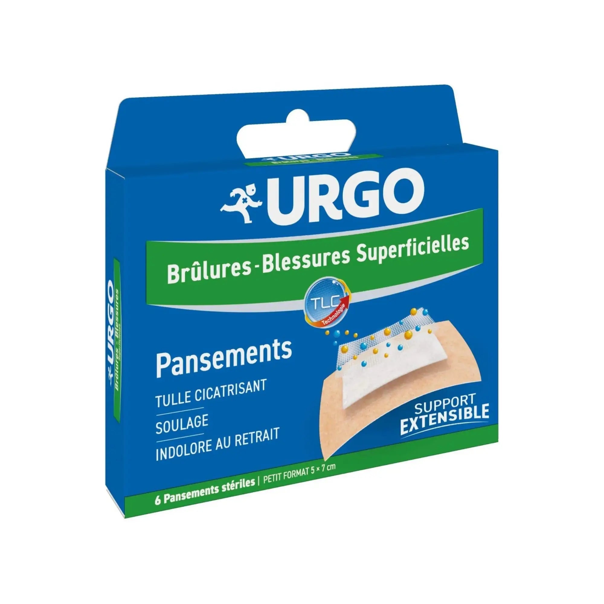 Pansements extensibles - Brûlures-Blessures - Urgo Urgo 5x7-bte-de-6
