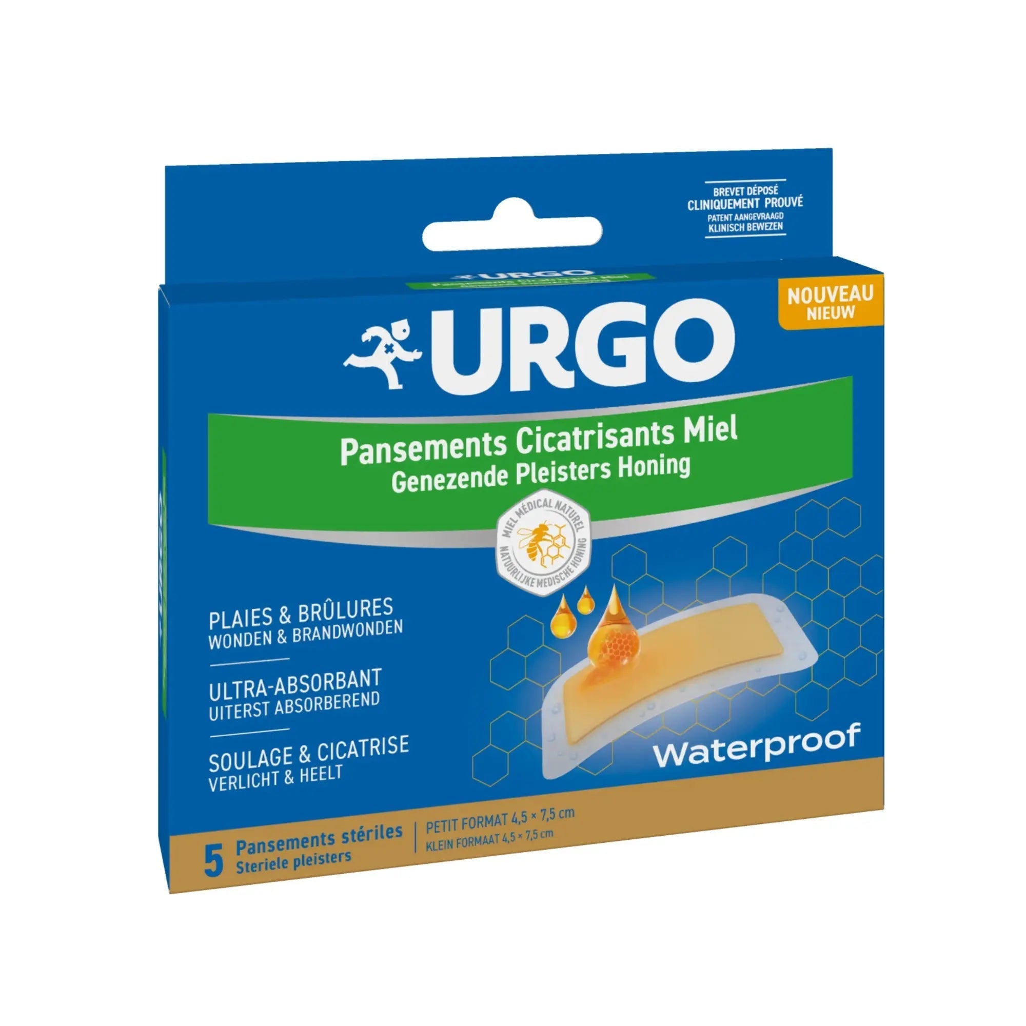 Pansements miel - bte de 5 - Urgo Urgo