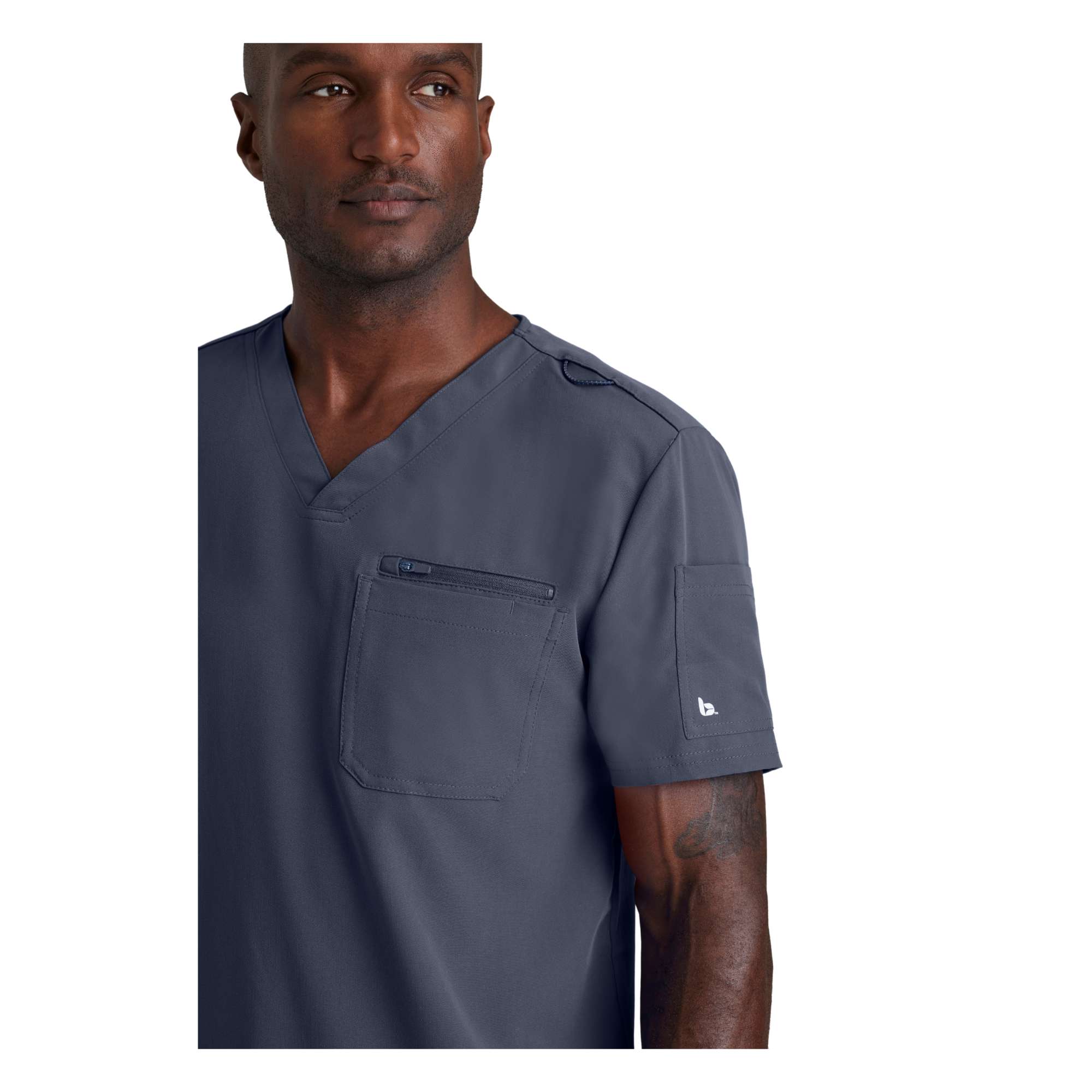 Rally Top - Haut médical slim et élégant - Col V - Homme - Barco Unify BARCO UNIFY