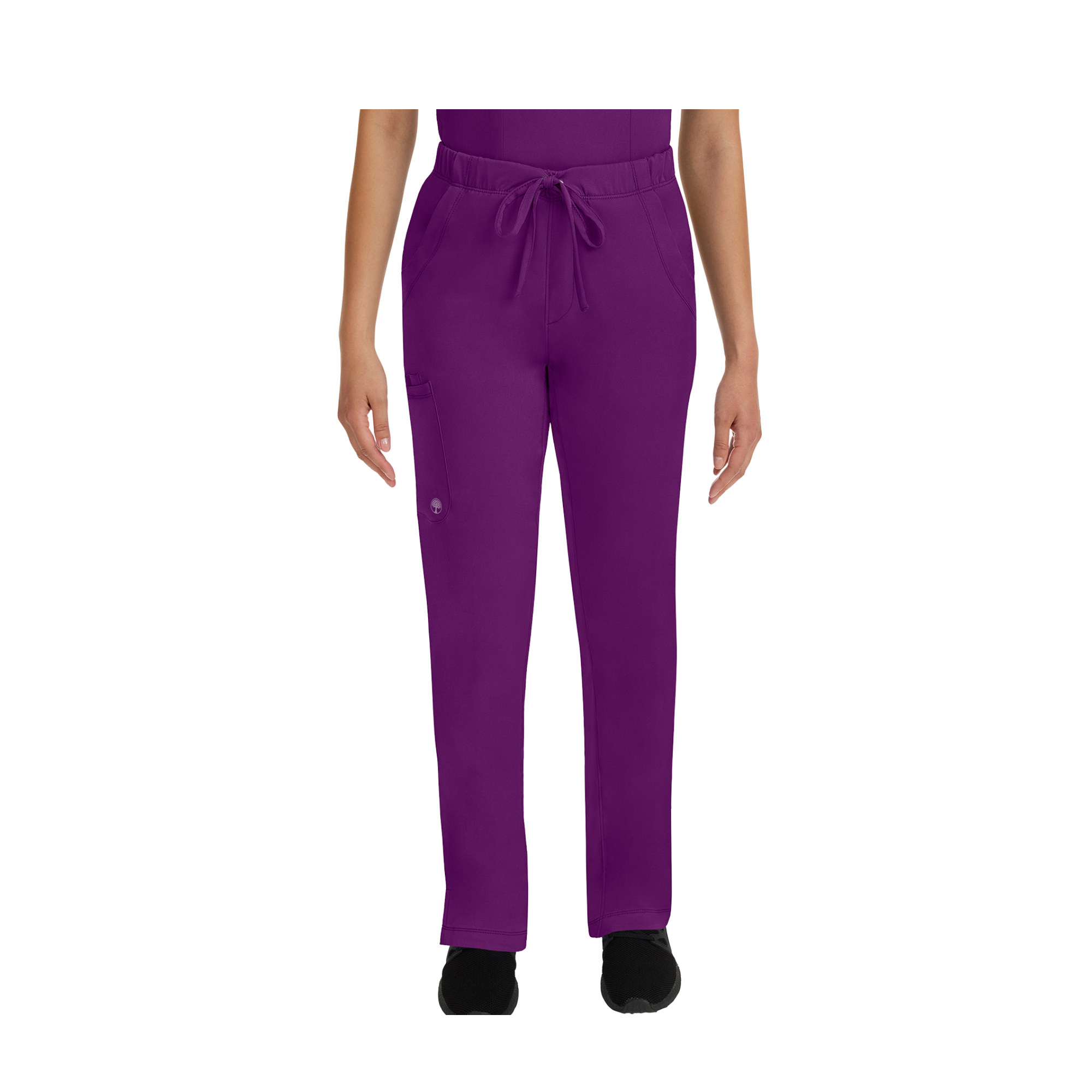 Rebecca - Pantalon évasé avec cordon de serrage - Femme - Healing Hands - 1 Healing Hands Aubergine / 3XL