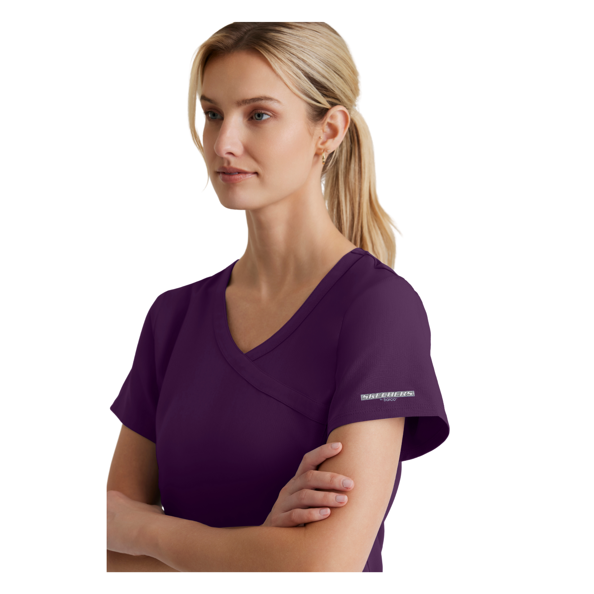 Reliance Top - Haut médical avec col croisé - Femme - Skechers SKECHERS