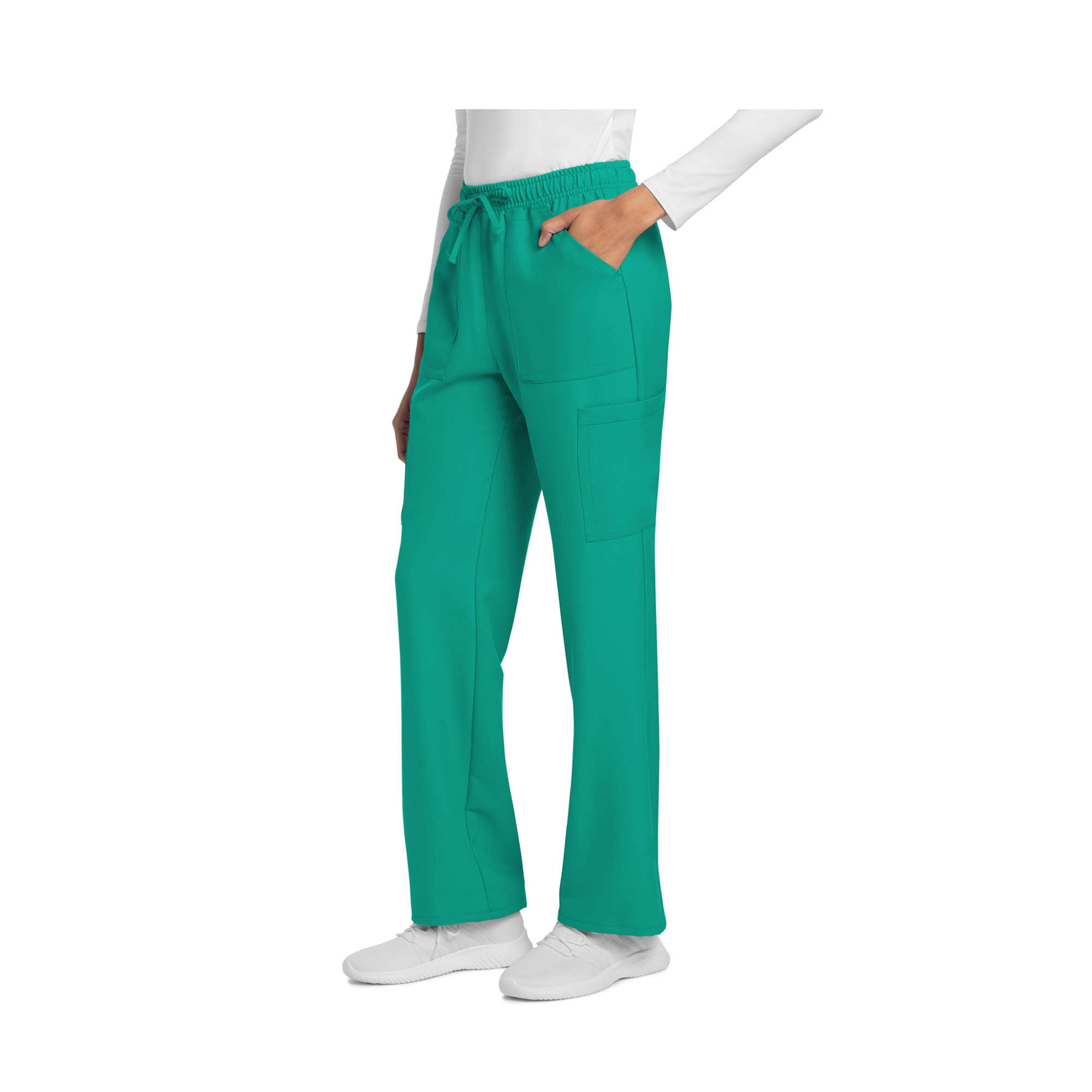 Saint-Malo - Pantalon jambes droites à cordon de serrage - Femme - Cherokee Cherokee Authentic Workwear