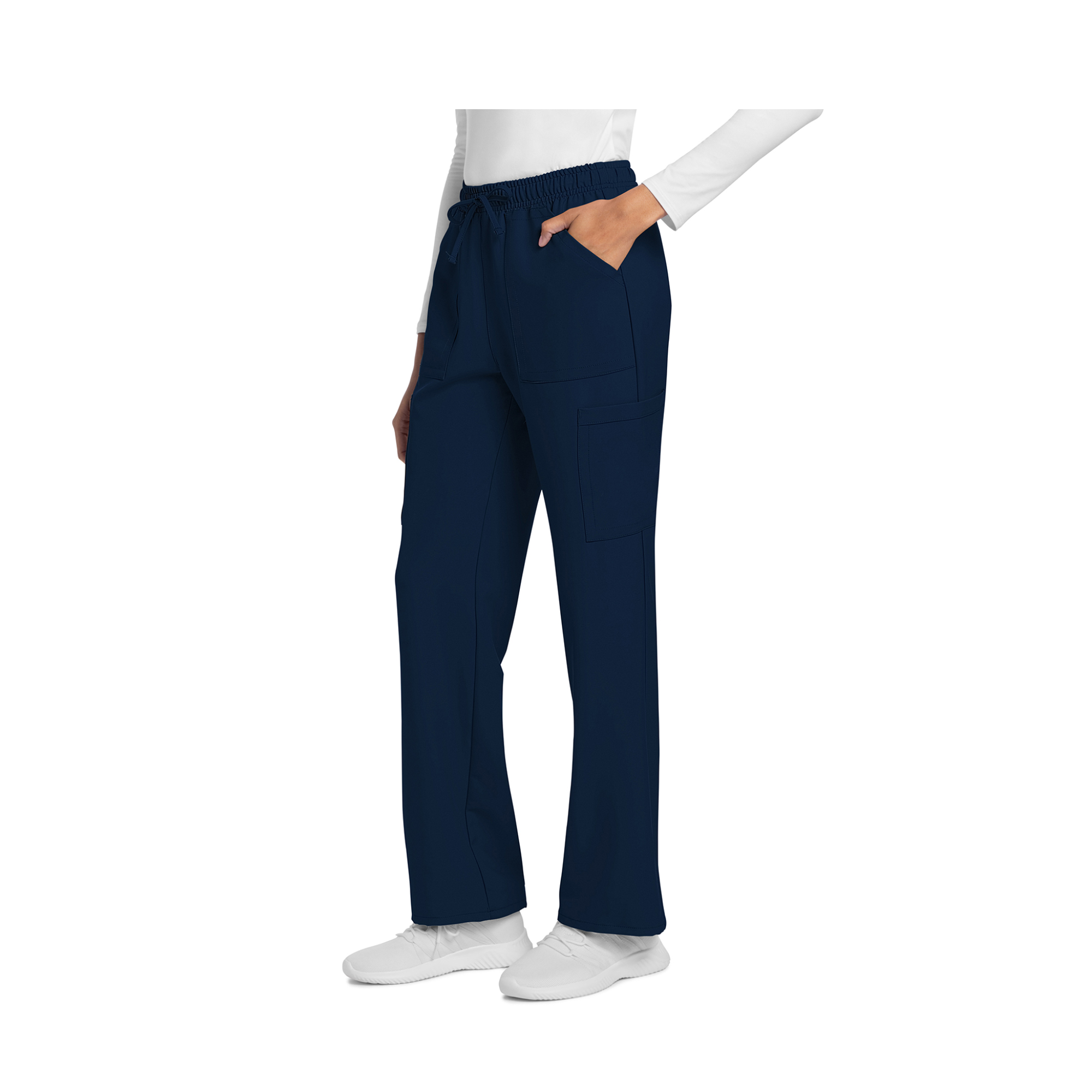 Saint-Malo - Pantalon jambes droites à cordon de serrage - Femme - Cherokee Cherokee Authentic Workwear