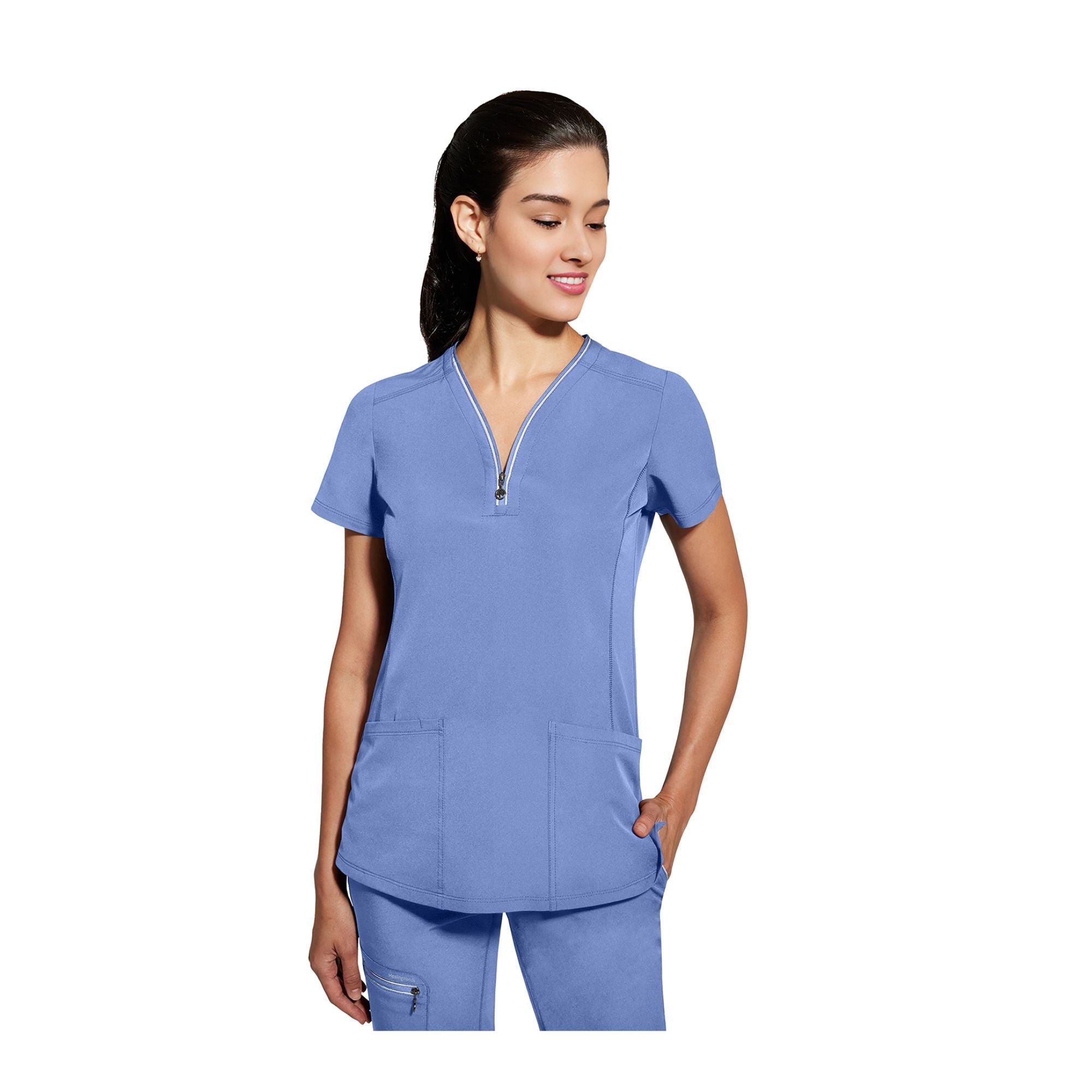 Sonia - Tunique col V zippé - Femme - Healing Hands Healing Hands