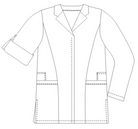 Christel - Blouse 3/4 - Manches longues transformables - Femme - 85 cm