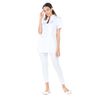 Inès - Blouse longue - Manches courtes - Femme - 105 cm 