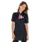 Inès - Blouse longue - Manches courtes - Femme - 105 cm 