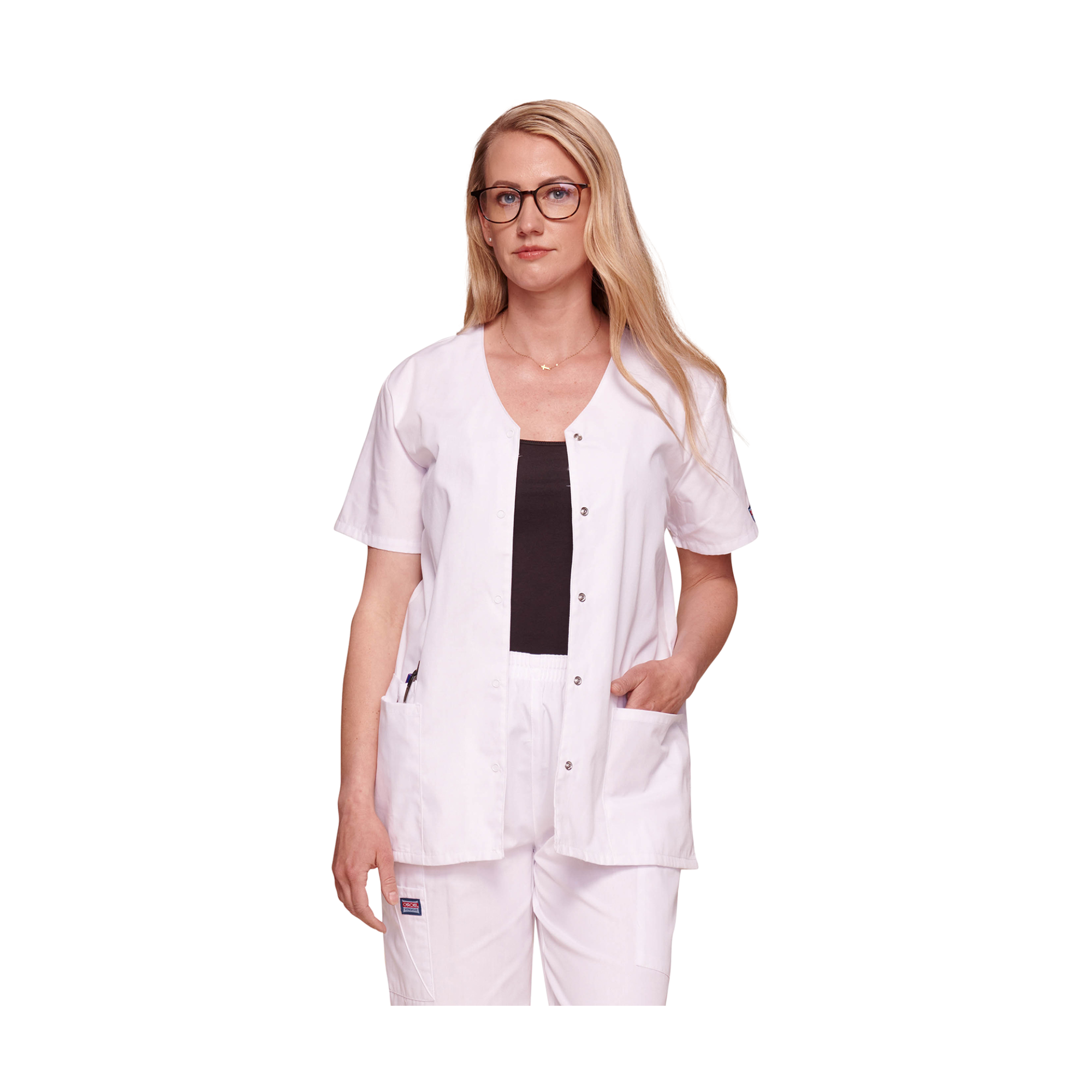 Calais - Tunique col V à boutons-pression - Femme - Cherokee - My Médical