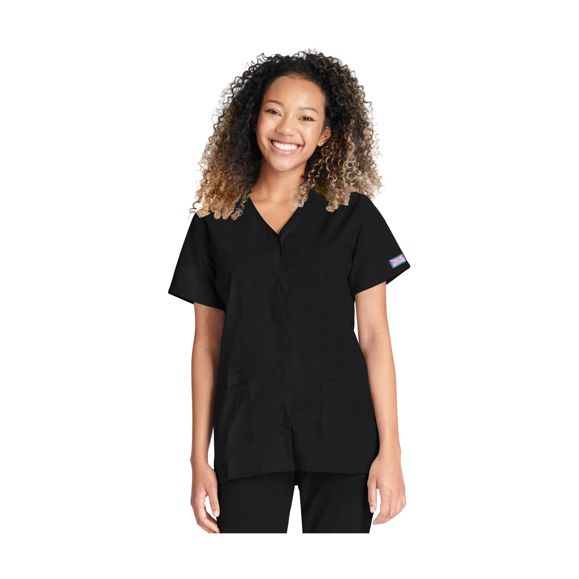 Calais - Tunique col V à boutons-pression - Femme - Cherokee - My Médical